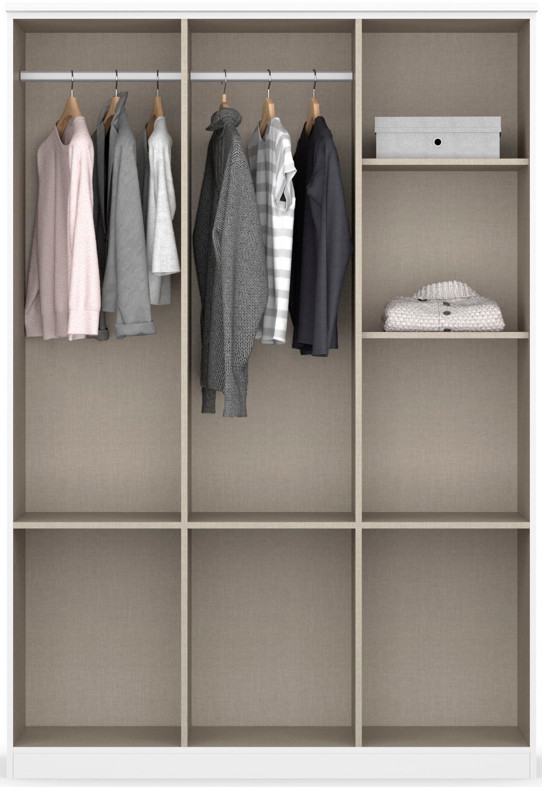 rauch Kleiderschrank »Kleiderschrank Schrank Garderobe deckenhoher Schrank BREMEN«, in vielen Farben und Ausführungen MADE IN GERMANY