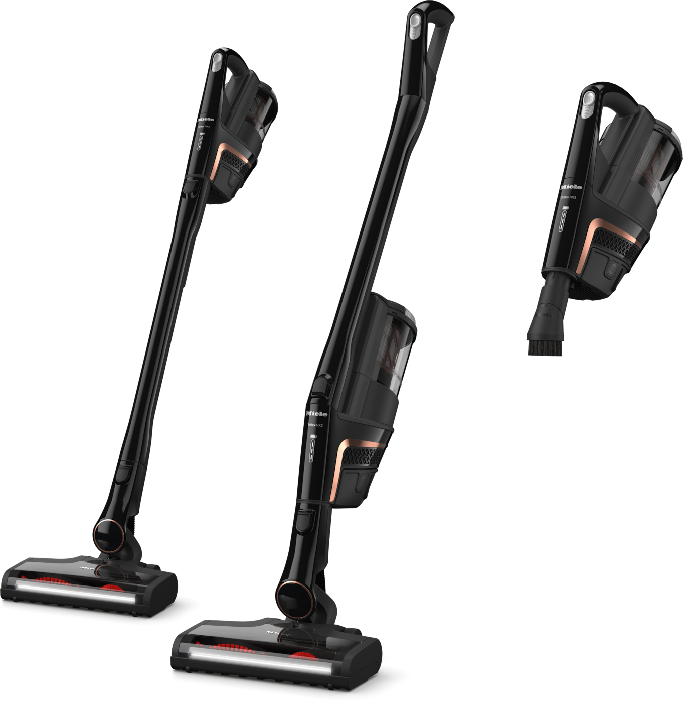 "MIELE Akku-Handstaubsauger ""Triflex HX2 Cat&Dog, für Tierhaarentfernung, 60 min. Akkulaufzeit"", schwarz, B:129,7cm H:26cm T:28cm, Akkusauger