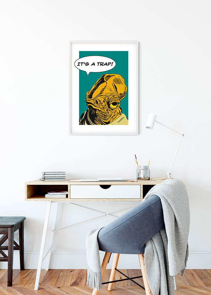 Komar Bild »Star Wars Classic Comic Quote Ackbar«, Star Wars, (1 St.), Wandbild zur Dekoration im Kinderzimmer - ohne Rahmen