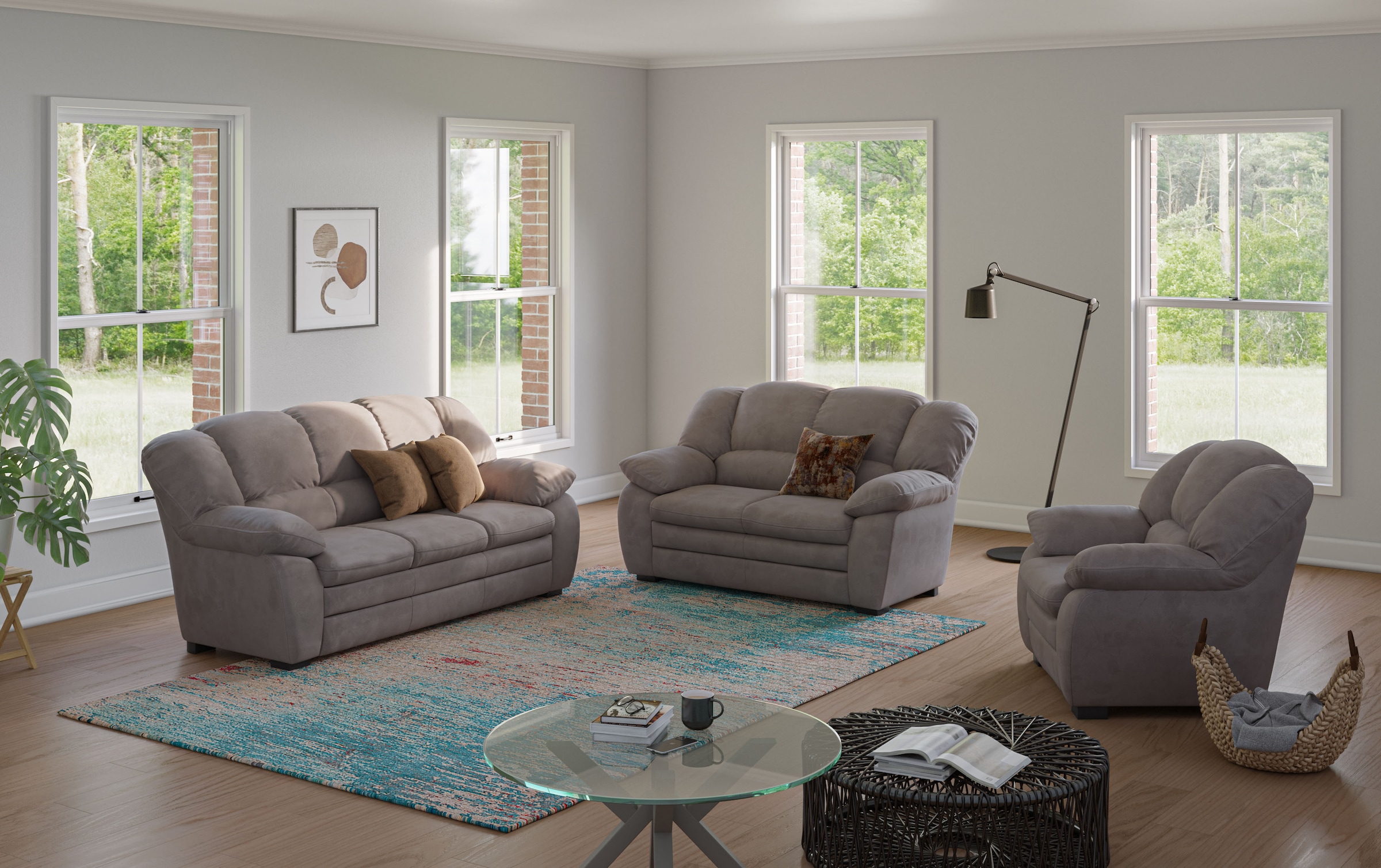 COTTA Polstergarnitur "Casino, Sofa Set, 3-2-1 Sitzer, Wohnzimmer Garnitur" günstig online kaufen