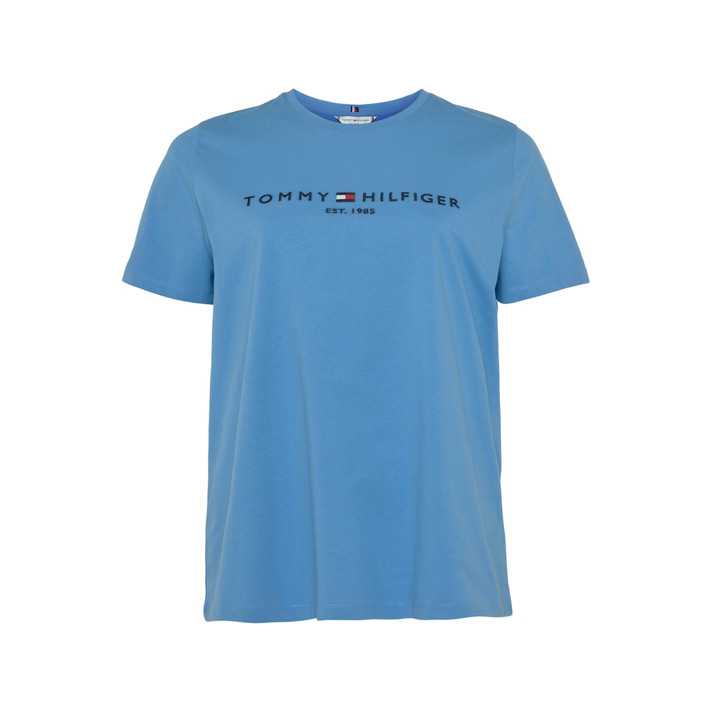 Tommy Hilfiger Curve T-Shirt »CRV REGULAR HILFIGER C-NK TEE SS«, (1 tlg.)