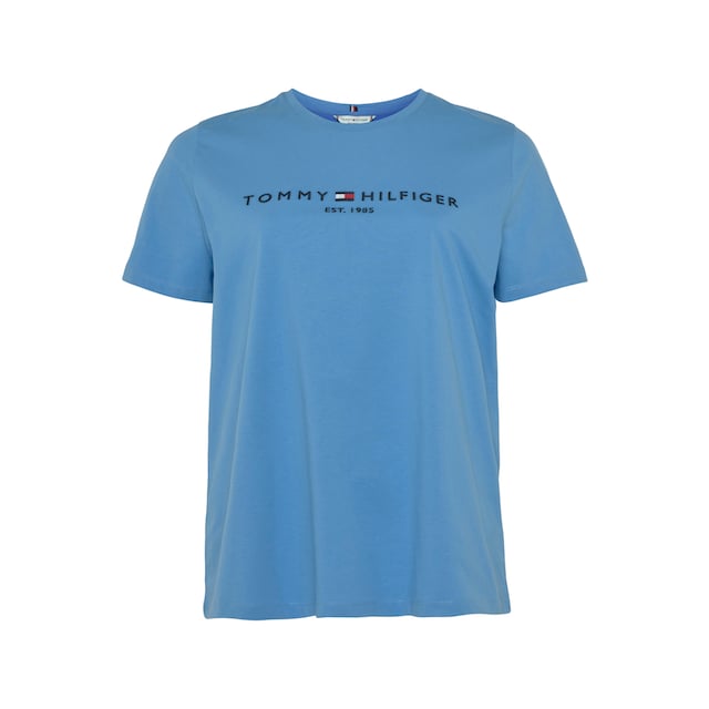 Tommy Hilfiger Curve T-Shirt »CRV REGULAR HILFIGER C-NK TEE SS«, (1 tlg.), PLUS  SIZE CURVE,mit Tommy Hilfiger Logo-Stickerei auf der Front für kaufen | BAUR