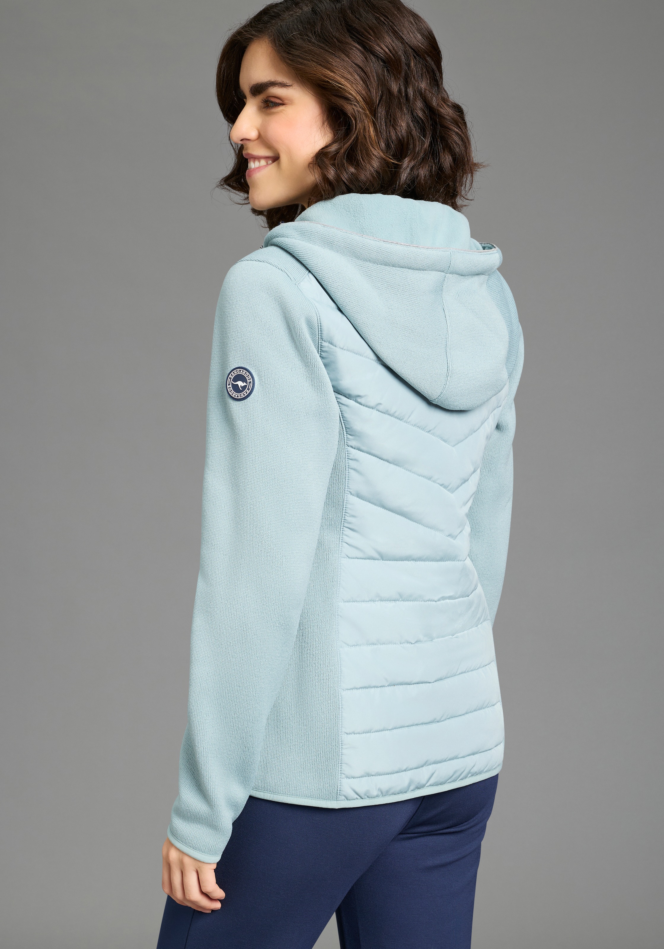 KangaROOS Hybridjacke mit Kapuze Übergangsjacke mit Kapuze Reißverschlussta günstig online kaufen