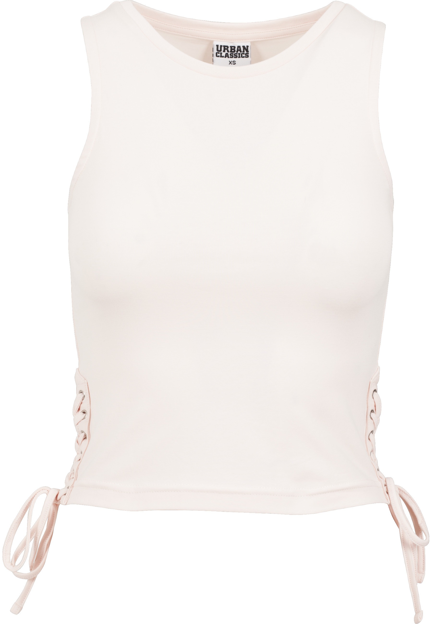 URBAN CLASSICS Yoga & Relax Shirt "Urban Classics Damen Ladies Lace Up Cropped Top" 1 Stk.