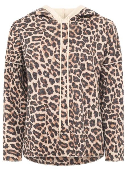 Zwillingsherz Hoodie ""Leo"", Kapuze, Animal-Muster, 3/4-Arm, Kordel, modis günstig online kaufen