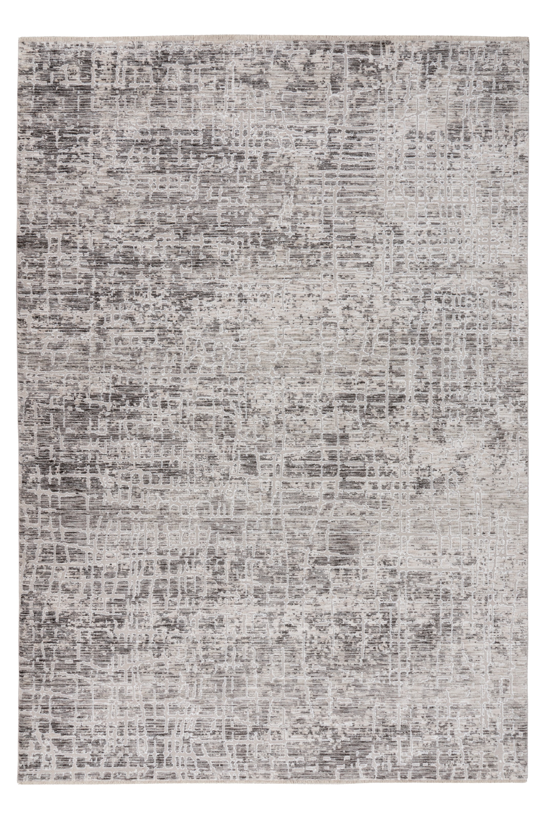 Obsession Teppich »My Bella 235« rechteckig 13 mm Höhe modernes abstraktes Design, Hoch-Tief Effekt, mit Fransen