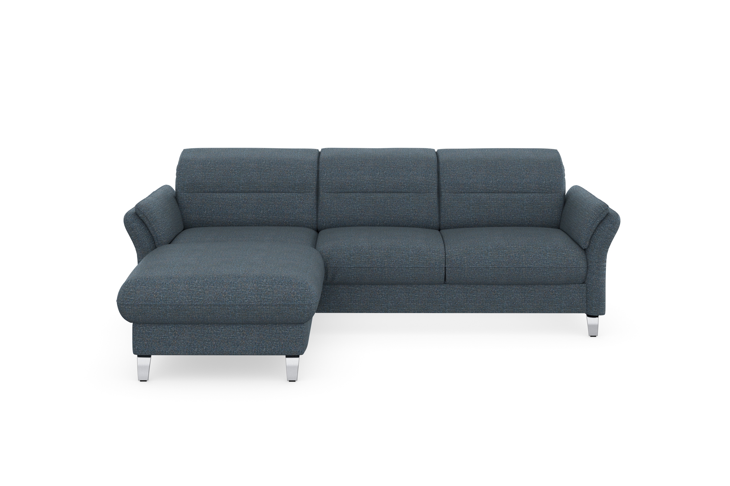 sit&more Ecksofa »Grenoble L-Form mit Federkern«, wahlweise mit Bettfunktion, Bettkasten, Arm- und Kopfteilverstellung