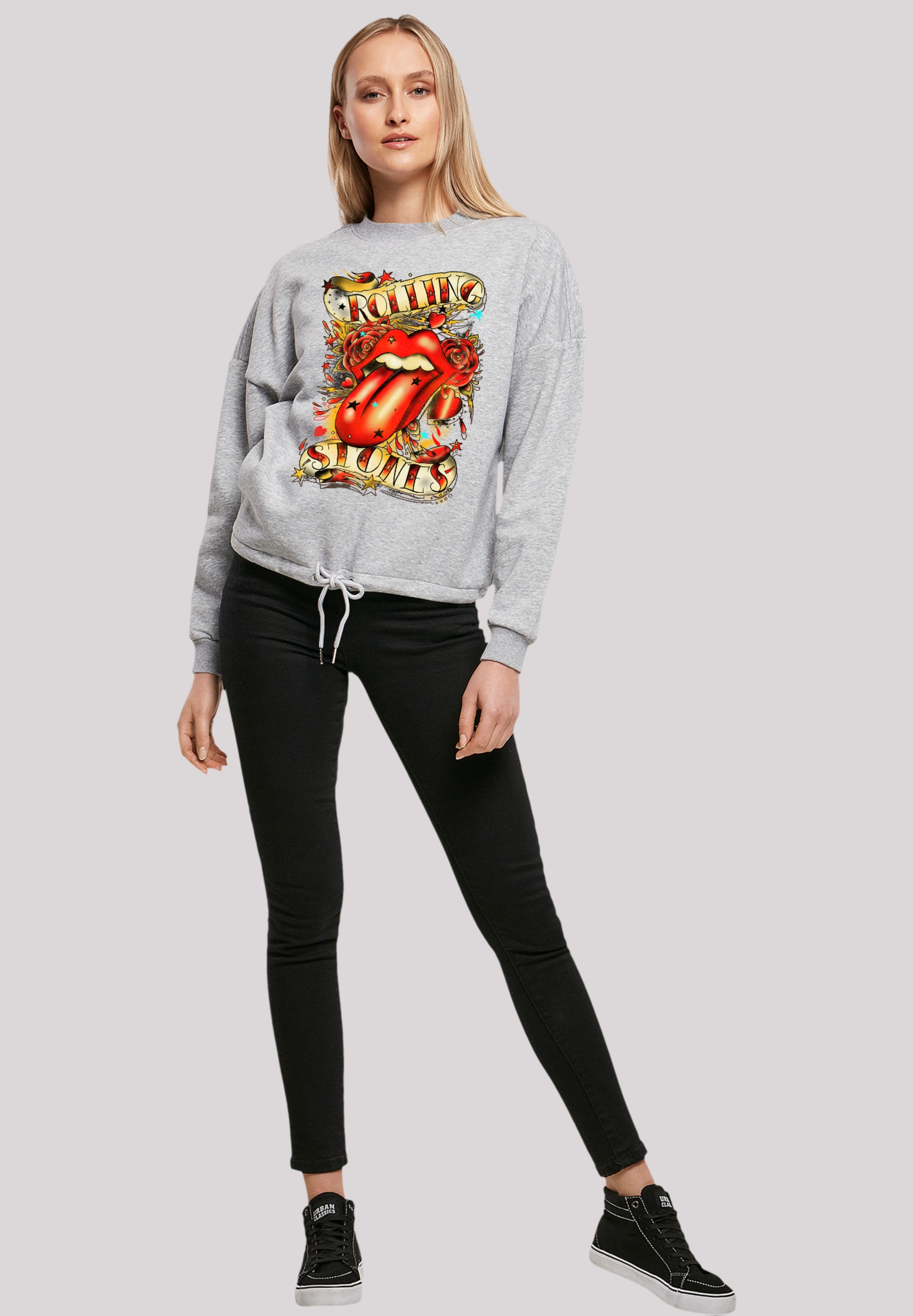 F4NT4STIC Sweatshirt »The Rolling Stones Tongue And Stars«, Musik, Band, Logo