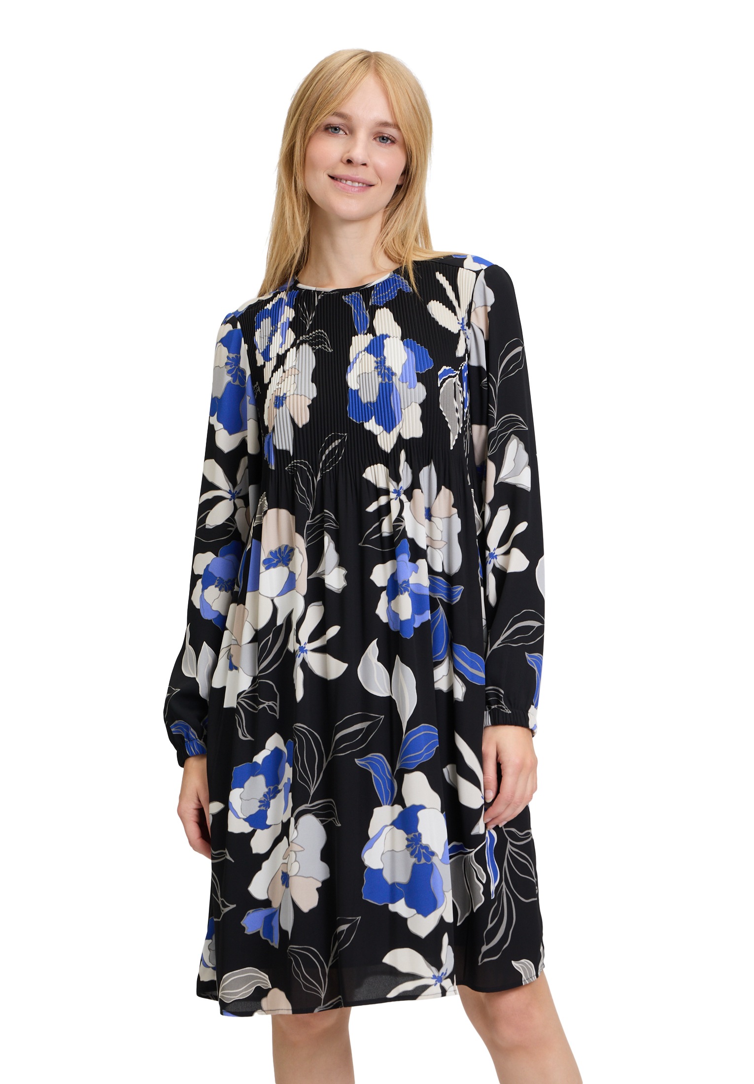 Betty Barclay Plisseekleid "Damen langarm" Ohne Tasche Design günstig online kaufen