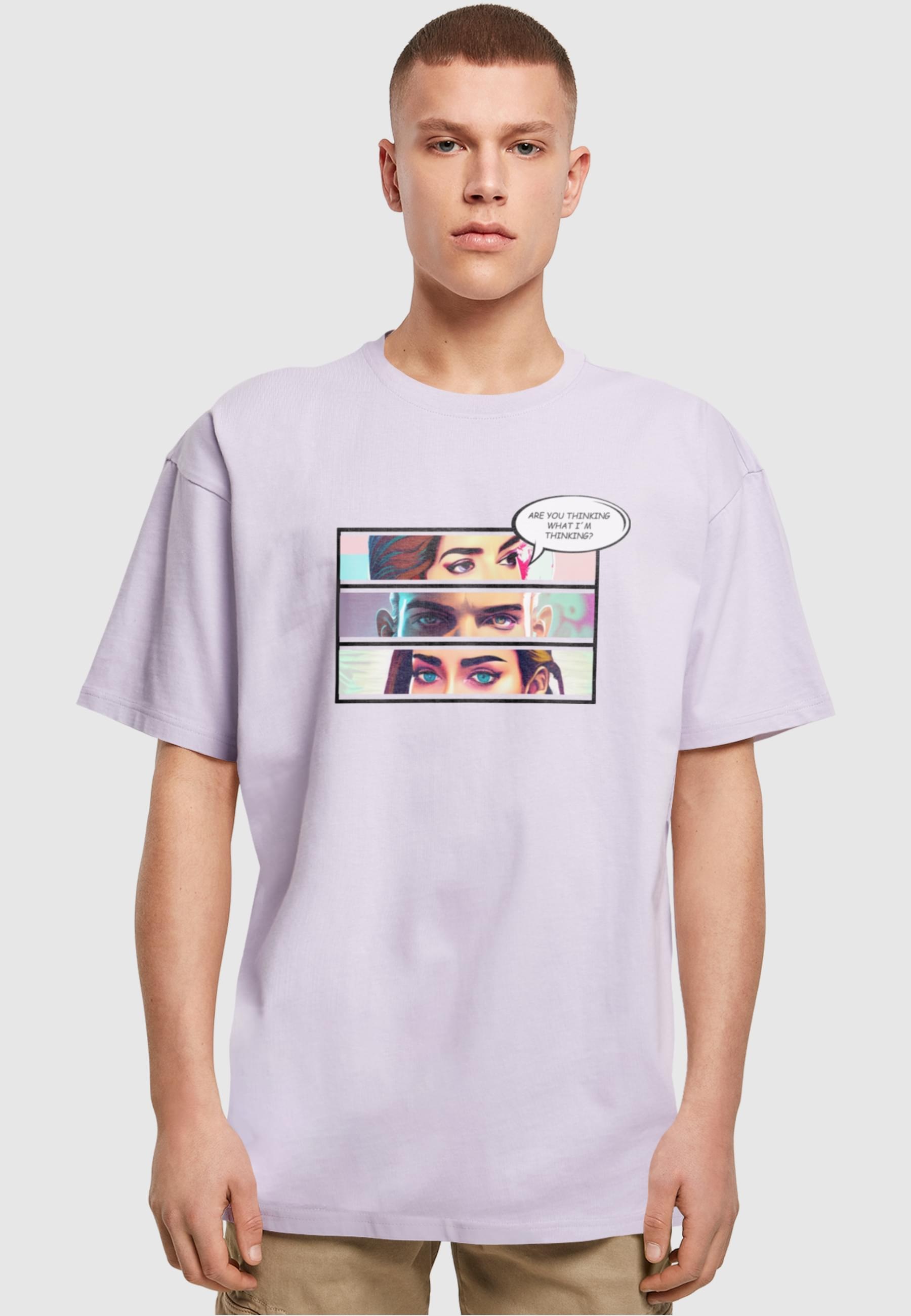 Merchcode T-Shirt »Merchcode Herren Thinking Comic Heavy Oversized Tee«, (1 tlg.)