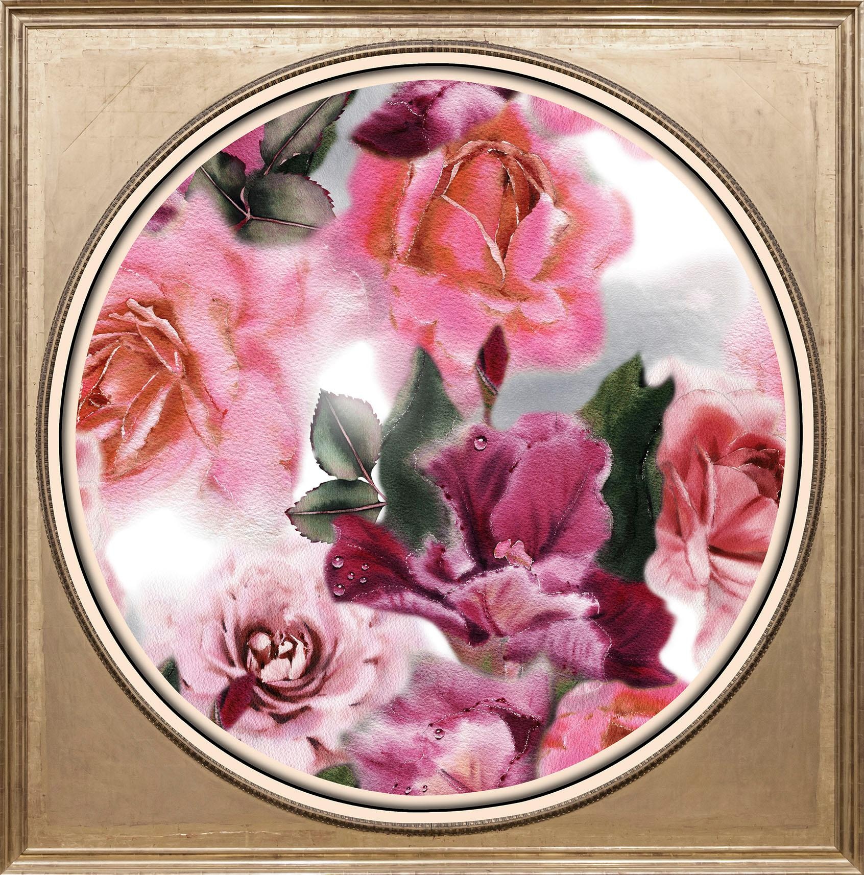 queence Acrylglasbild "Rosen", Blumen-Blumenbilder-Kunst-Pflanzen-Pflanzenb günstig online kaufen