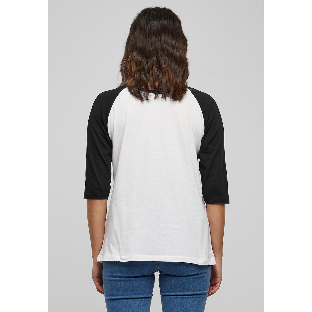 URBAN CLASSICS Kurzarmshirt »Damen Ladies 3/4 Contrast Raglan Tee«, (1 tlg.)