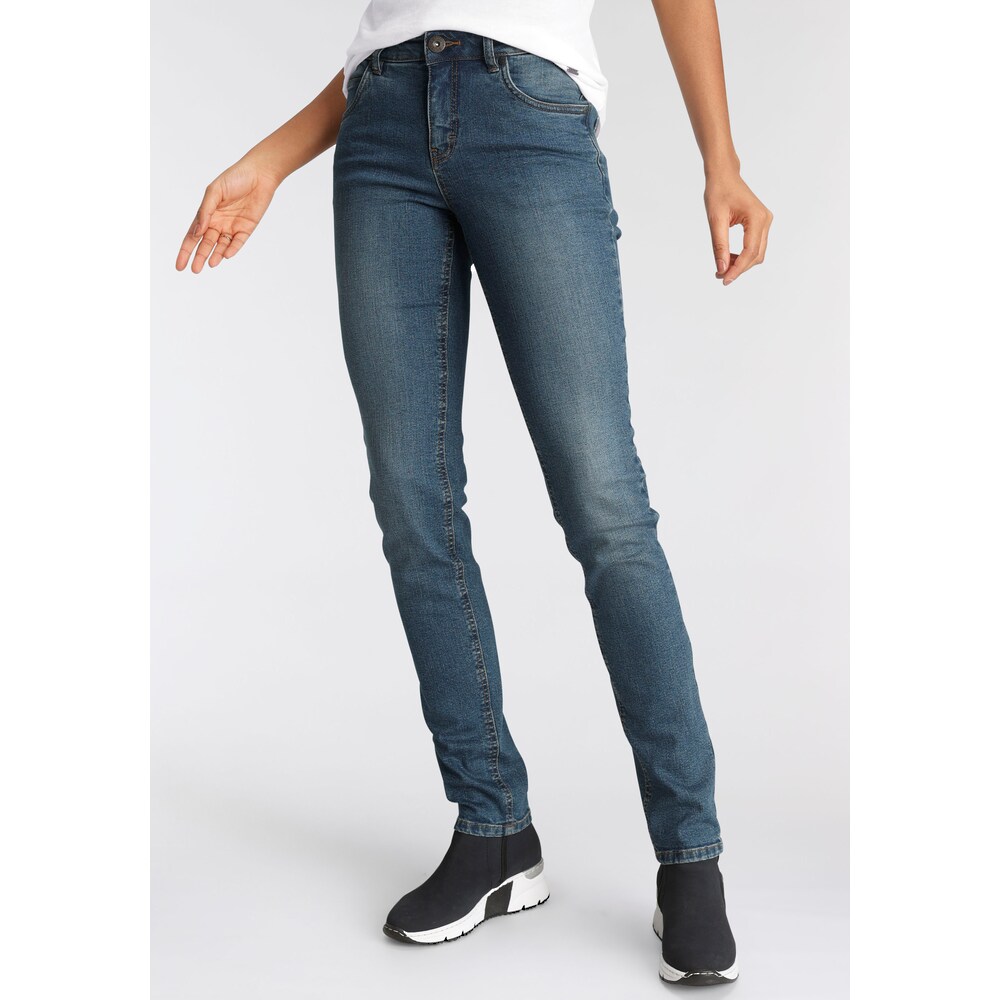 Slim-fit-Jeans »Bund mit seitlichem Gummizugeinsatz«