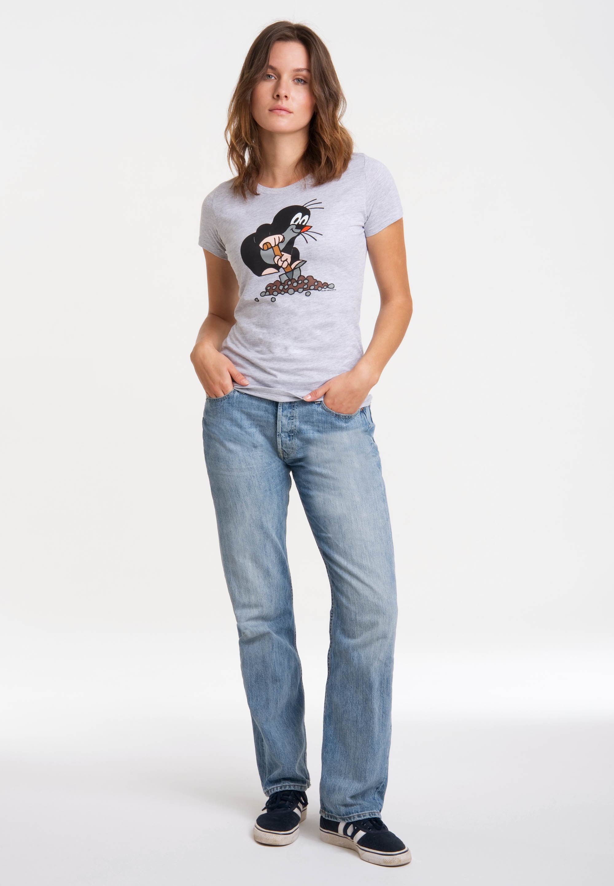 LOGOSHIRT T-Shirt »Der kleine Maulwurf«, mit lizenziertem Originaldesign