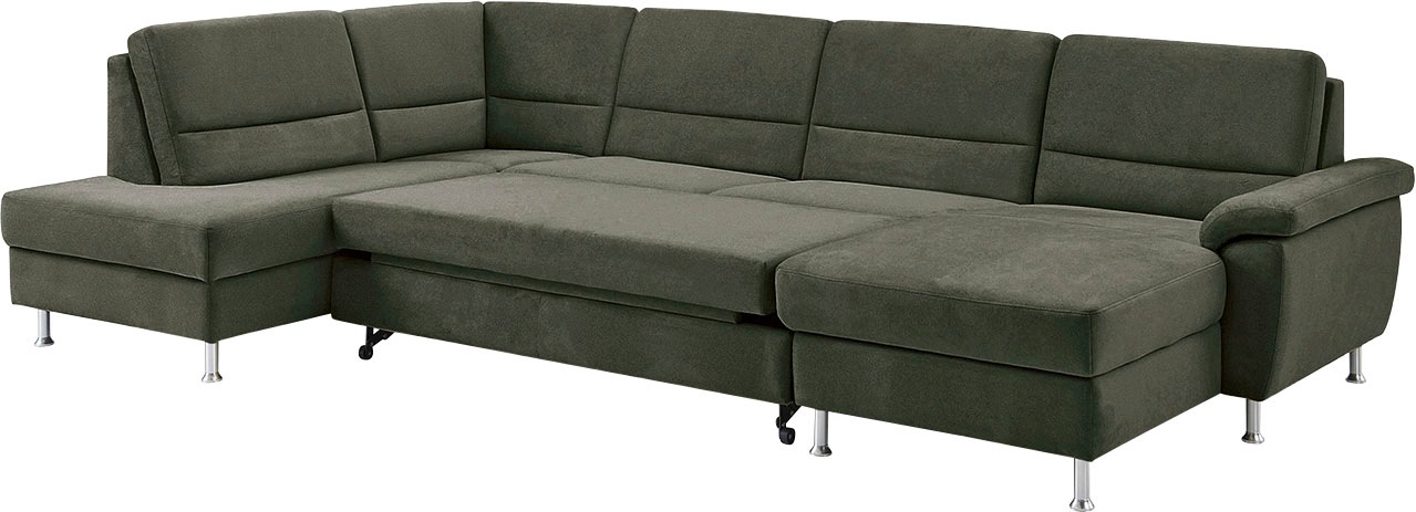CALIZZA INTERIORS Wohnlandschaft »Onyx U-Form«, (3 St.), wahlweise mit Bettfunktion und Bettkasten