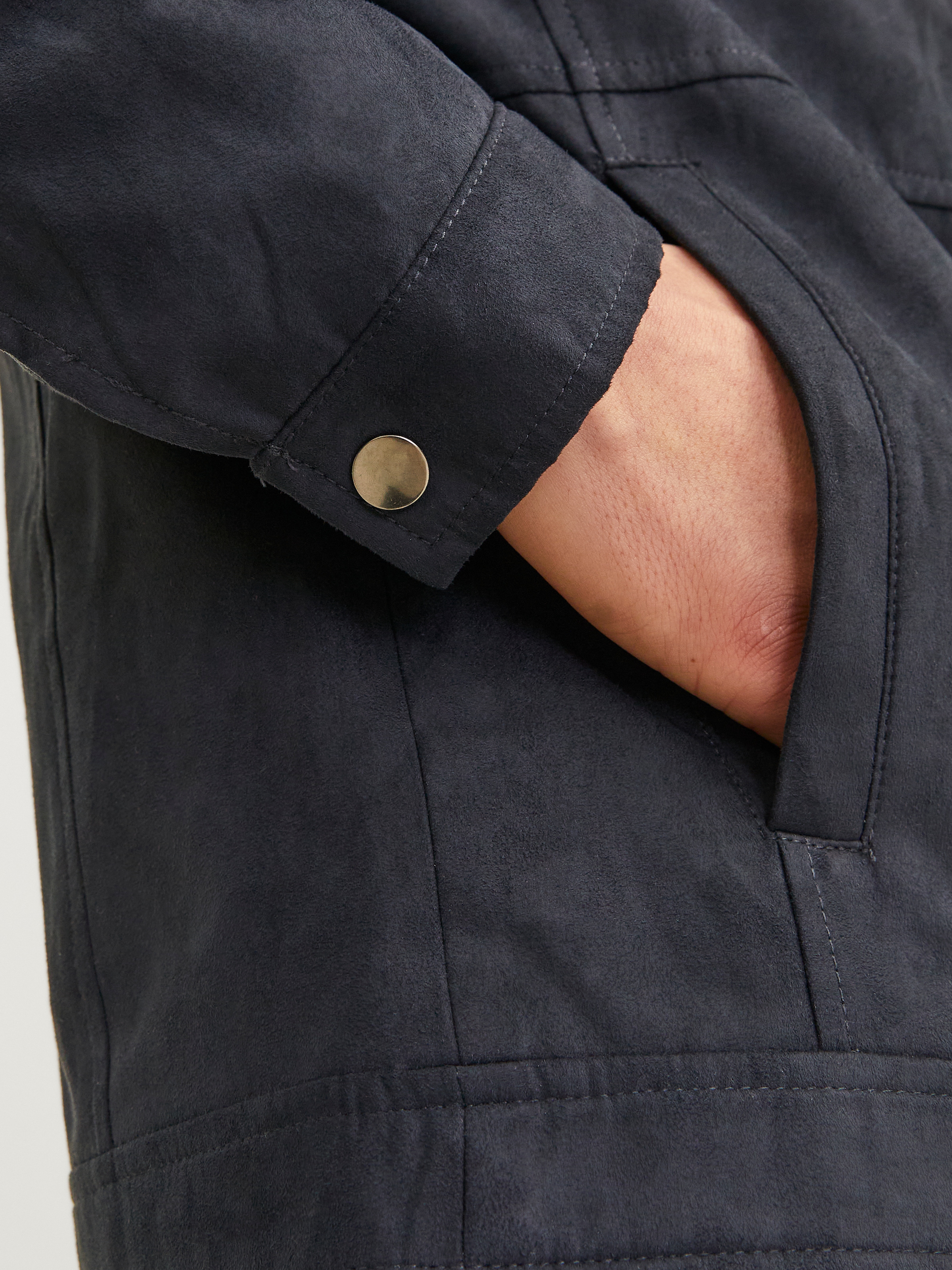 Jack & Jones Bikerjacke »JJEDYLAN mit wasserabweisender Funktion« ohne Kapuze unifarben, modisch, regular fit, Polyester