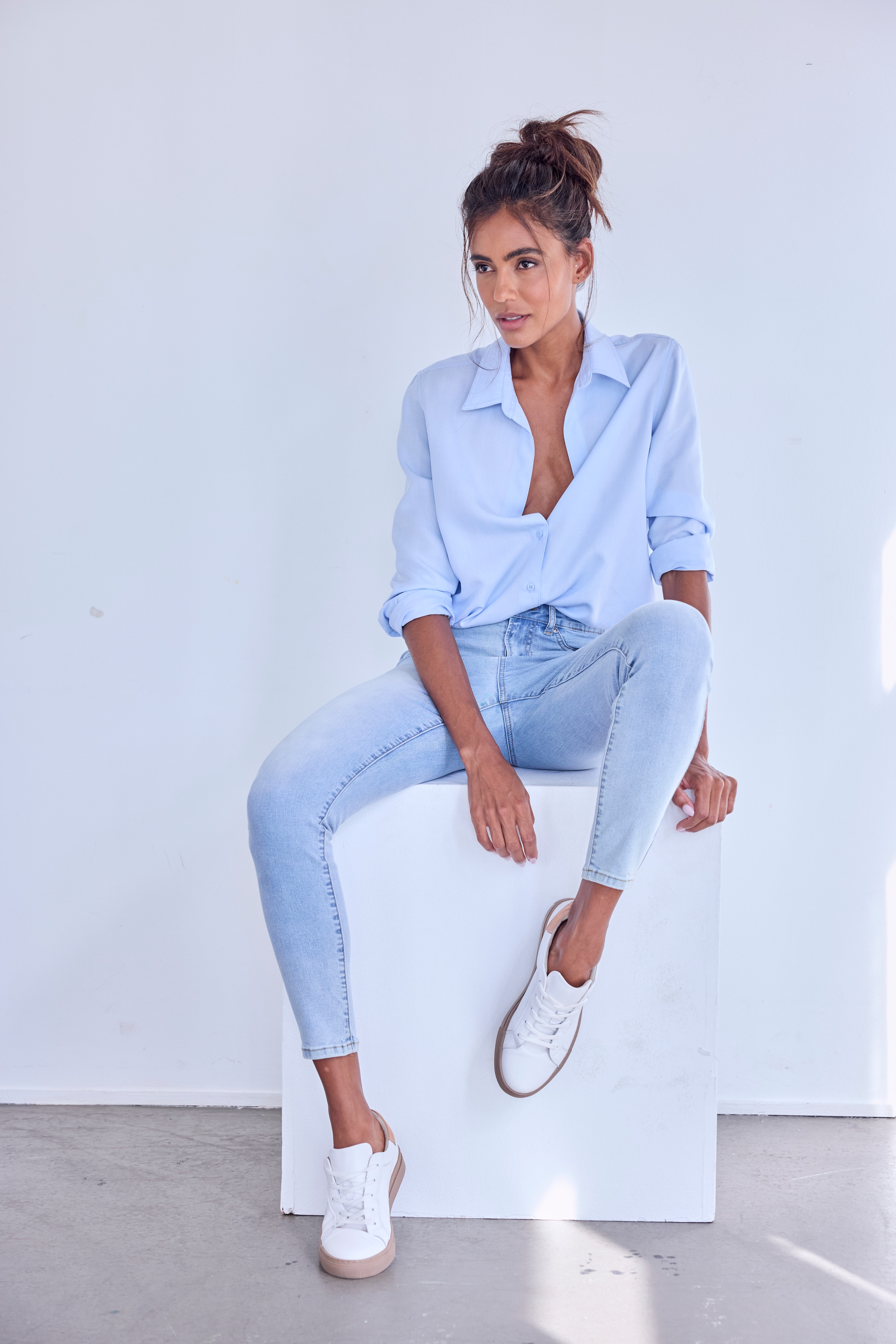 LASCANA Jeansjeggings, mit Stretch-Anteil in Röhrenform