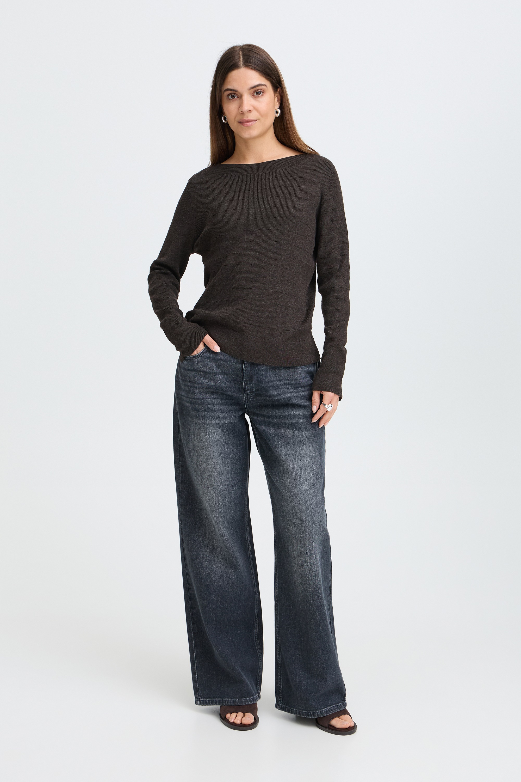 Pulz Jeans Strickpullover »Damen Langarm PZSARA«