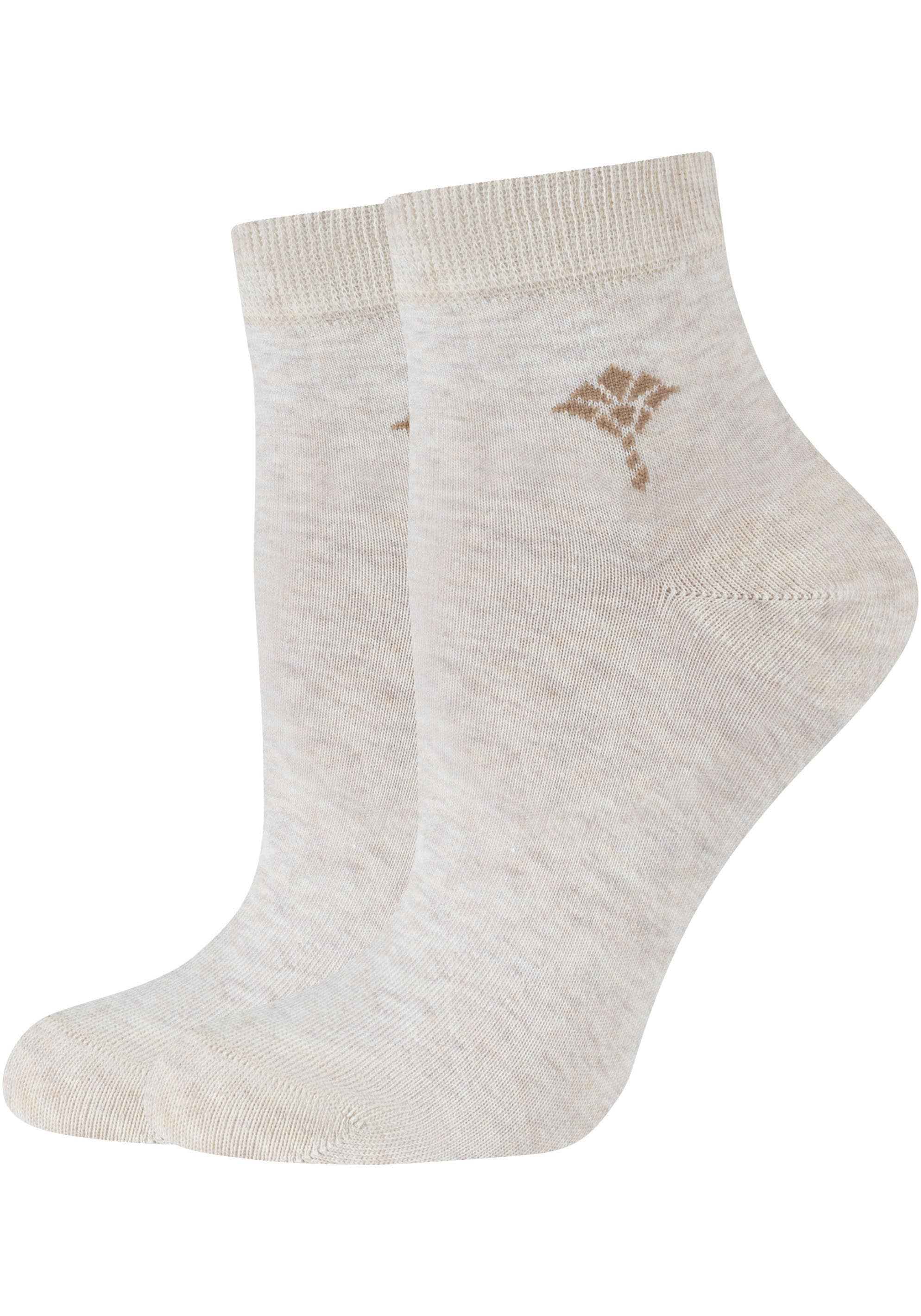 JOOP! Kurzsocken »for your daily glam«, (4 Paar), mit weichem Fußbett
