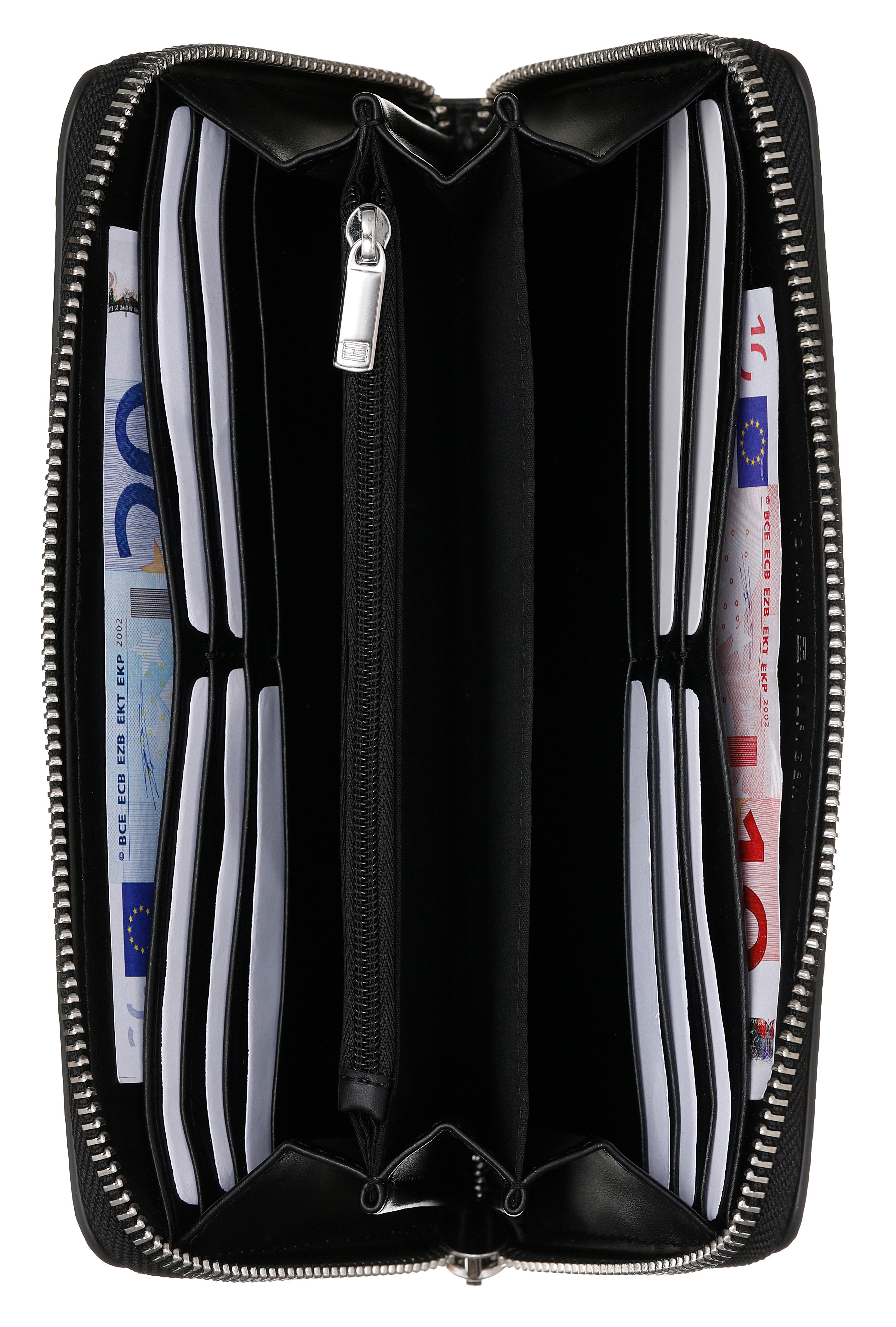 Thumbnail - Tommy Hilfiger Geldbörse "TH EMBLEM LARGE ZA" mit TH-Emblem vorne