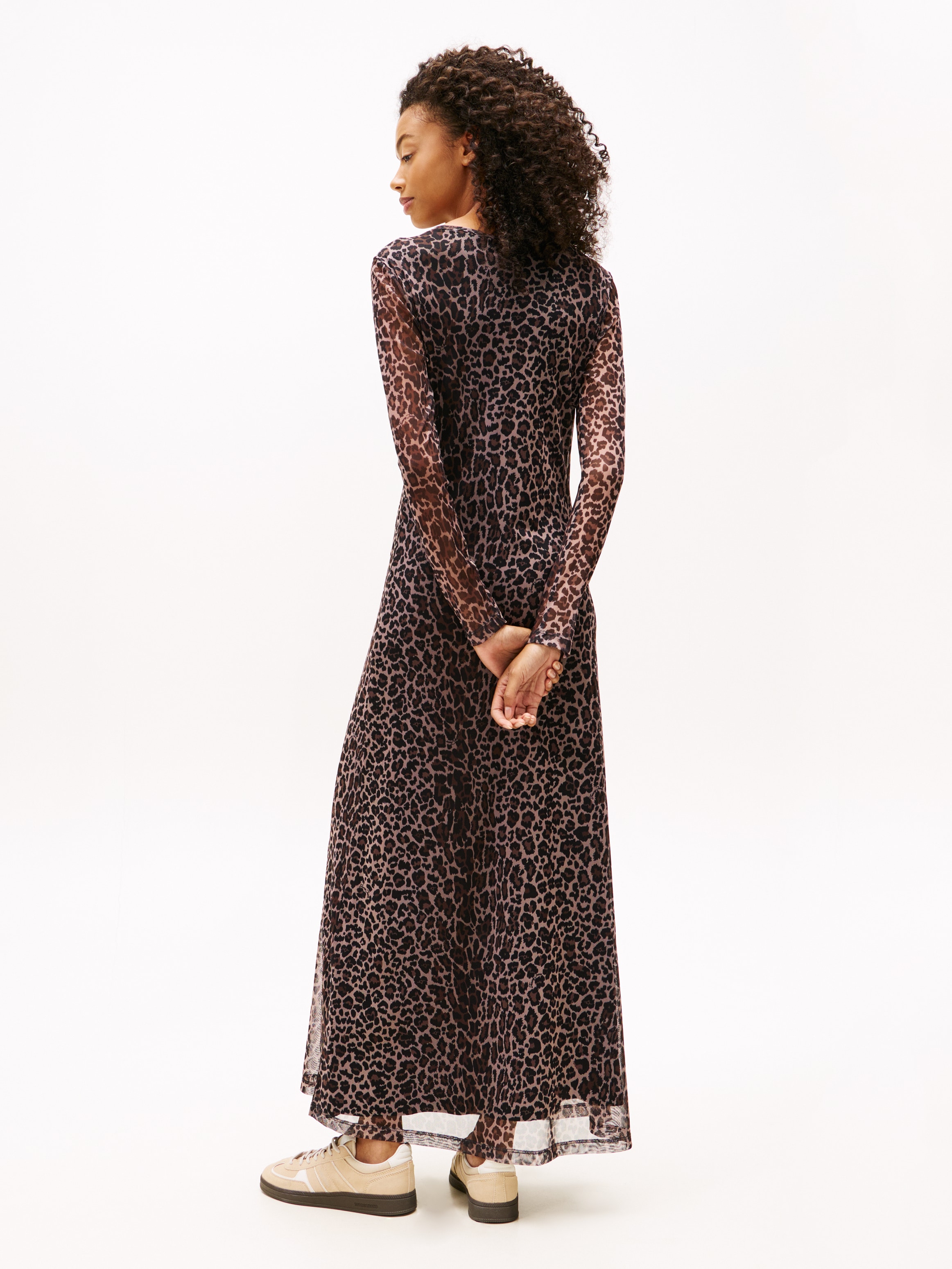 Tommy Jeans Jerseykleid »TJW AOP MESH MIDI DRESS EXT«