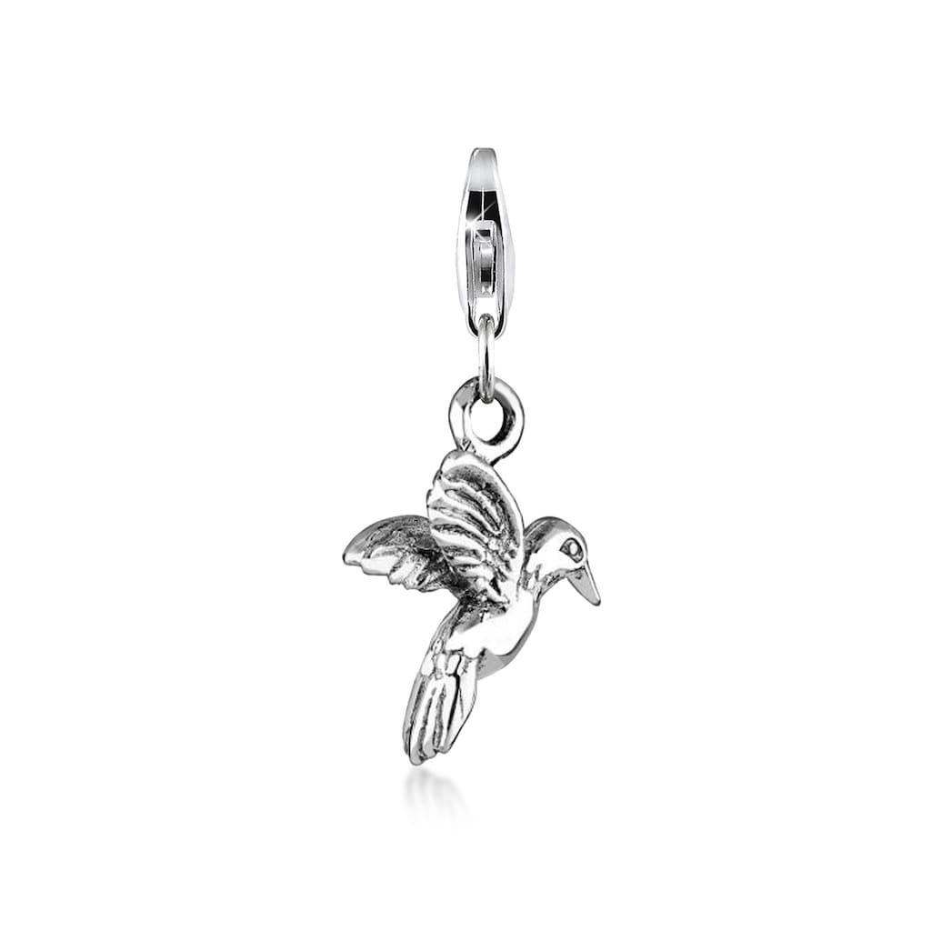 Nenalina Charm-Einhänger »Anhänger Kolibri Vogel 925 Silber«