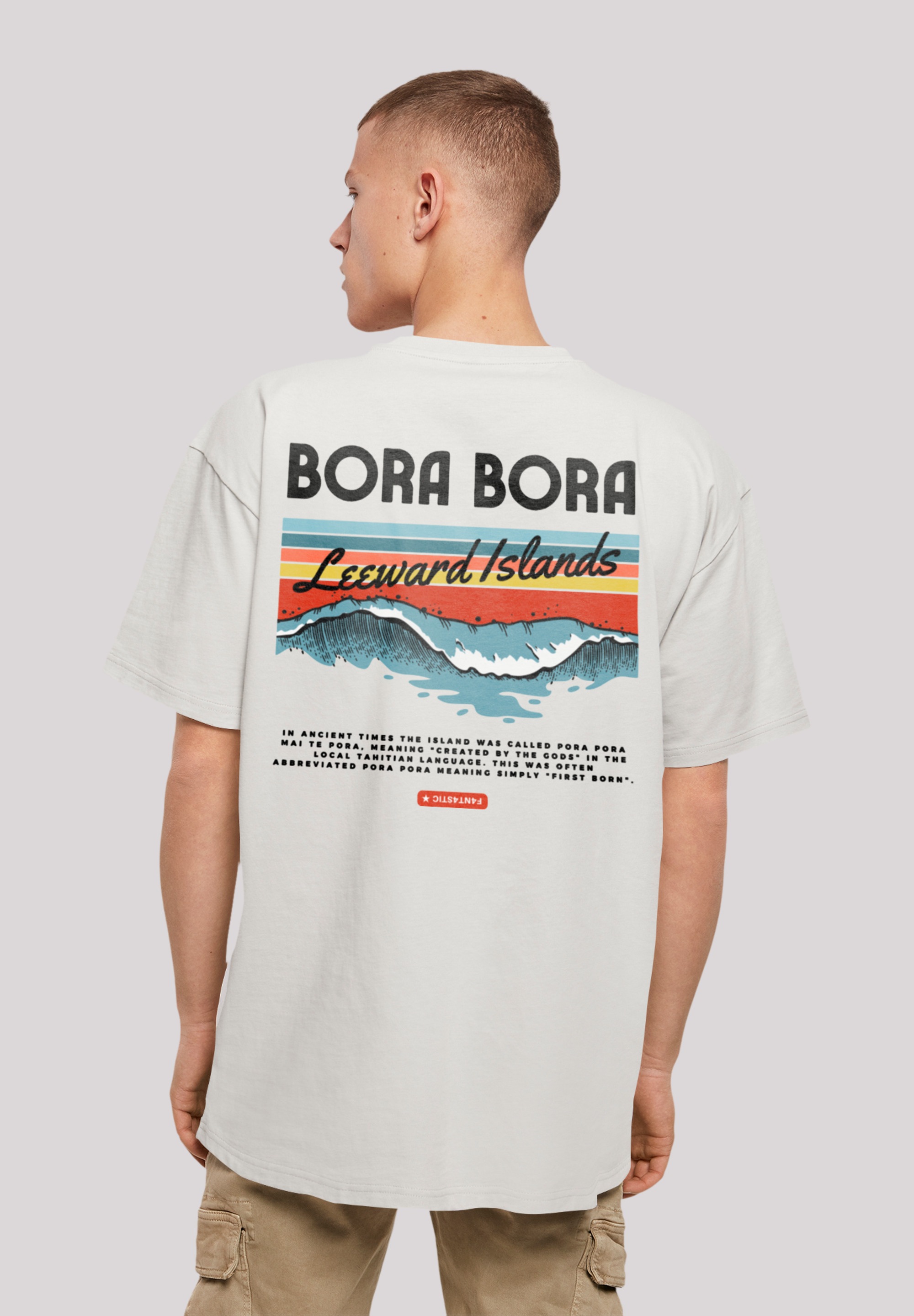 F4NT4STIC T-Shirt "Bora Bora Leewards Island", Print