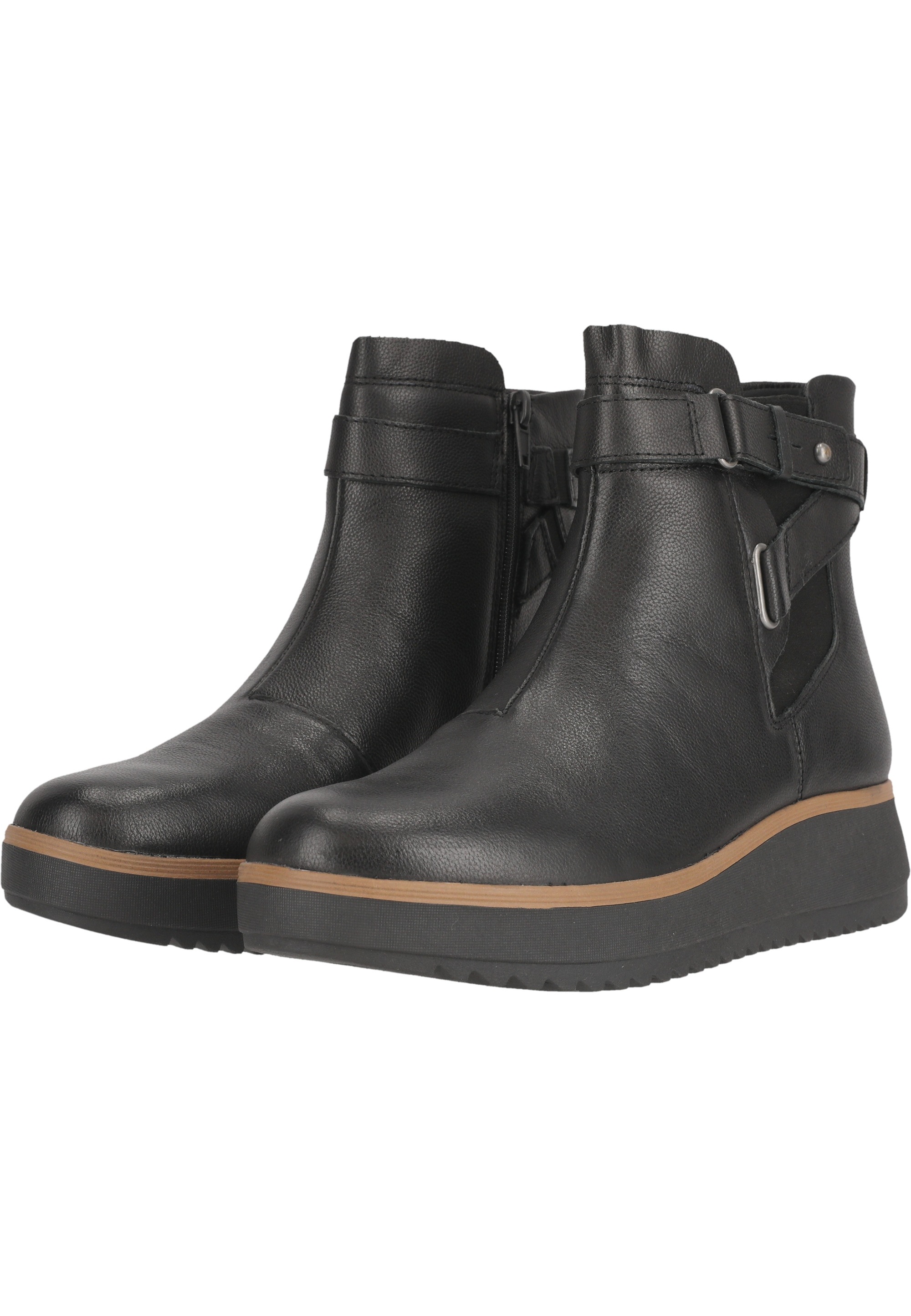 Clarks Stiefelette »Zylah Faye«, mit cleveren verstellbaren Details
