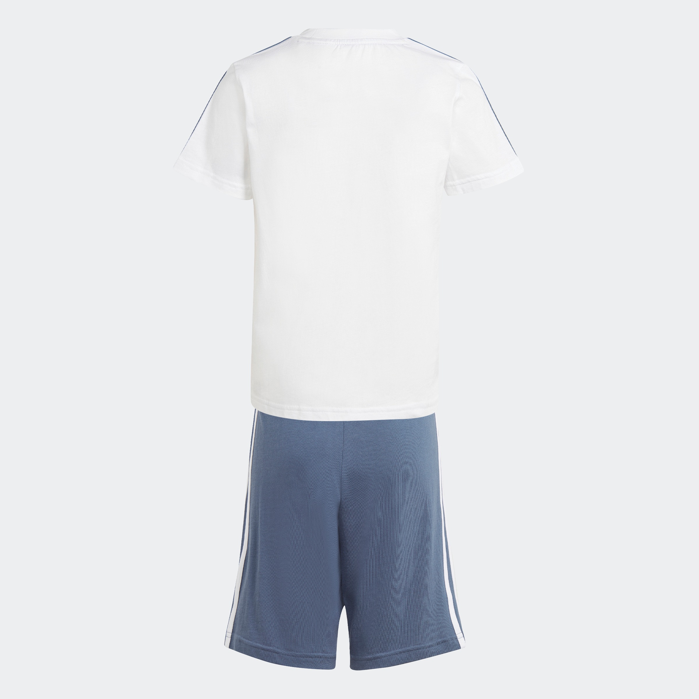 adidas Sportswear Trainingsanzug »ESSENTIALS 3STREIFEN SET AUS UND SHORTS«, (2 tlg.)