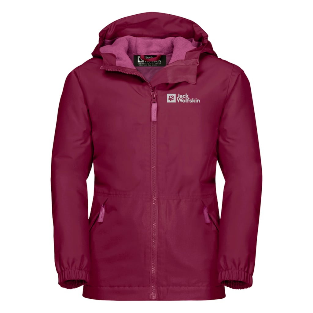 Jack Wolfskin Outdoorjacke »SNOWY DAYS JACKET KIDS«, mit Kapuze