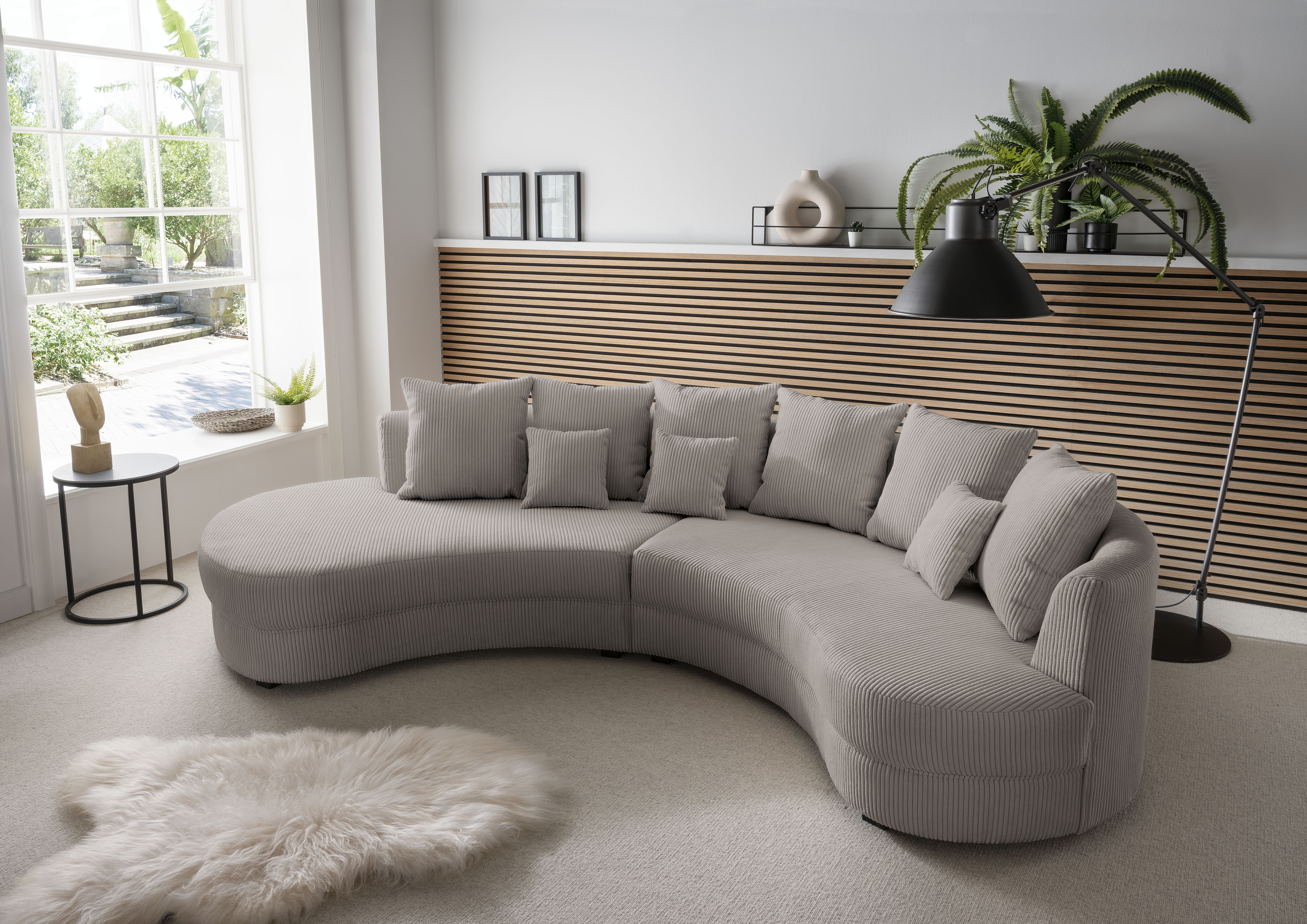 Home affaire Ecksofa "Lazio modern und bequem, schmale Armlehnen, tolle Detailverarbeitung" zwei verschiedene Fußfarben wählbar