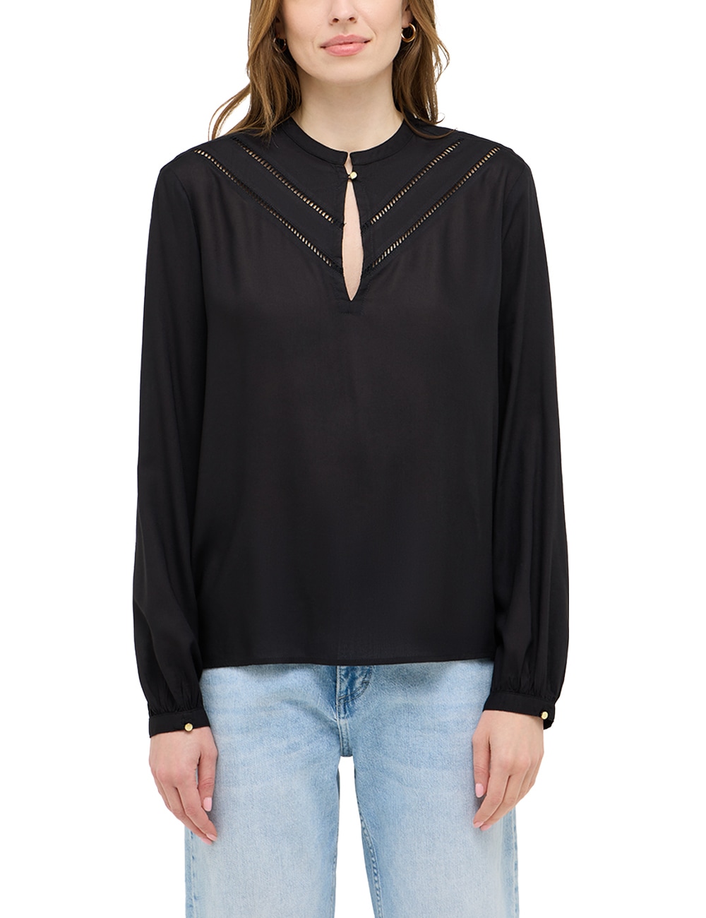 MUSTANG Langarmbluse "Damen Style Elsberry" günstig online kaufen