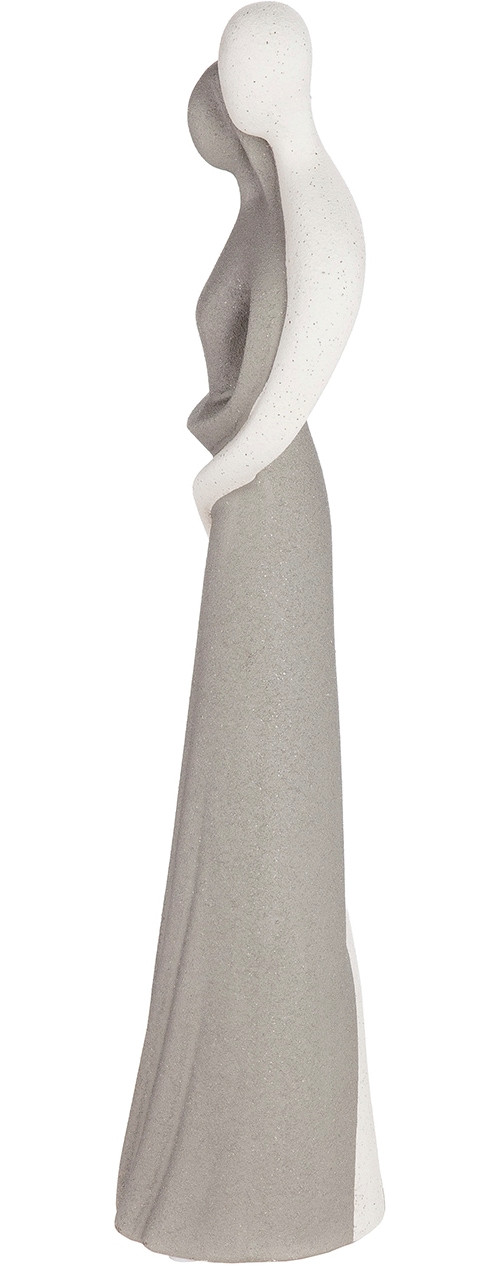 GILDE Skulptur »Figur Monroe weiß H. 45,5 cm« Frauenfigur abstrakter Stil sitzende Pose Wohnaccessoire
