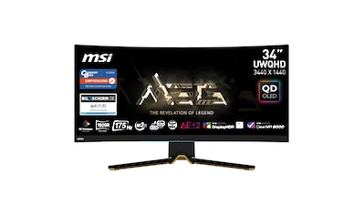 Curved-Gaming-OLED-Monitor »MEG 342C QD-OLED«, 86,4 cm/34 Zoll, 3440 x 1440 px, UWQHD,...