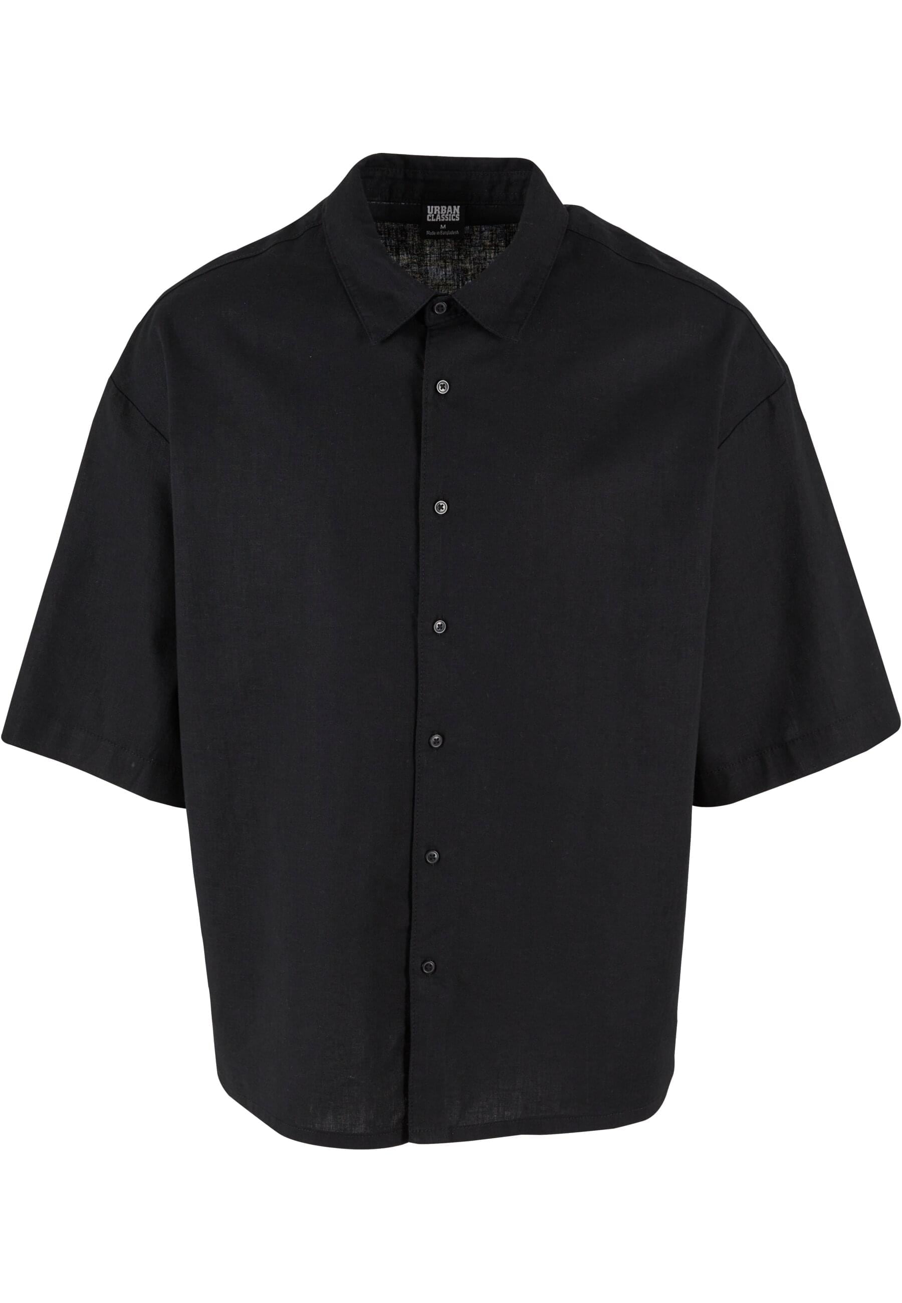 URBAN CLASSICS Langarmhemd "Urban Classics Herren Boxy Cotton Linen Shirt", günstig online kaufen