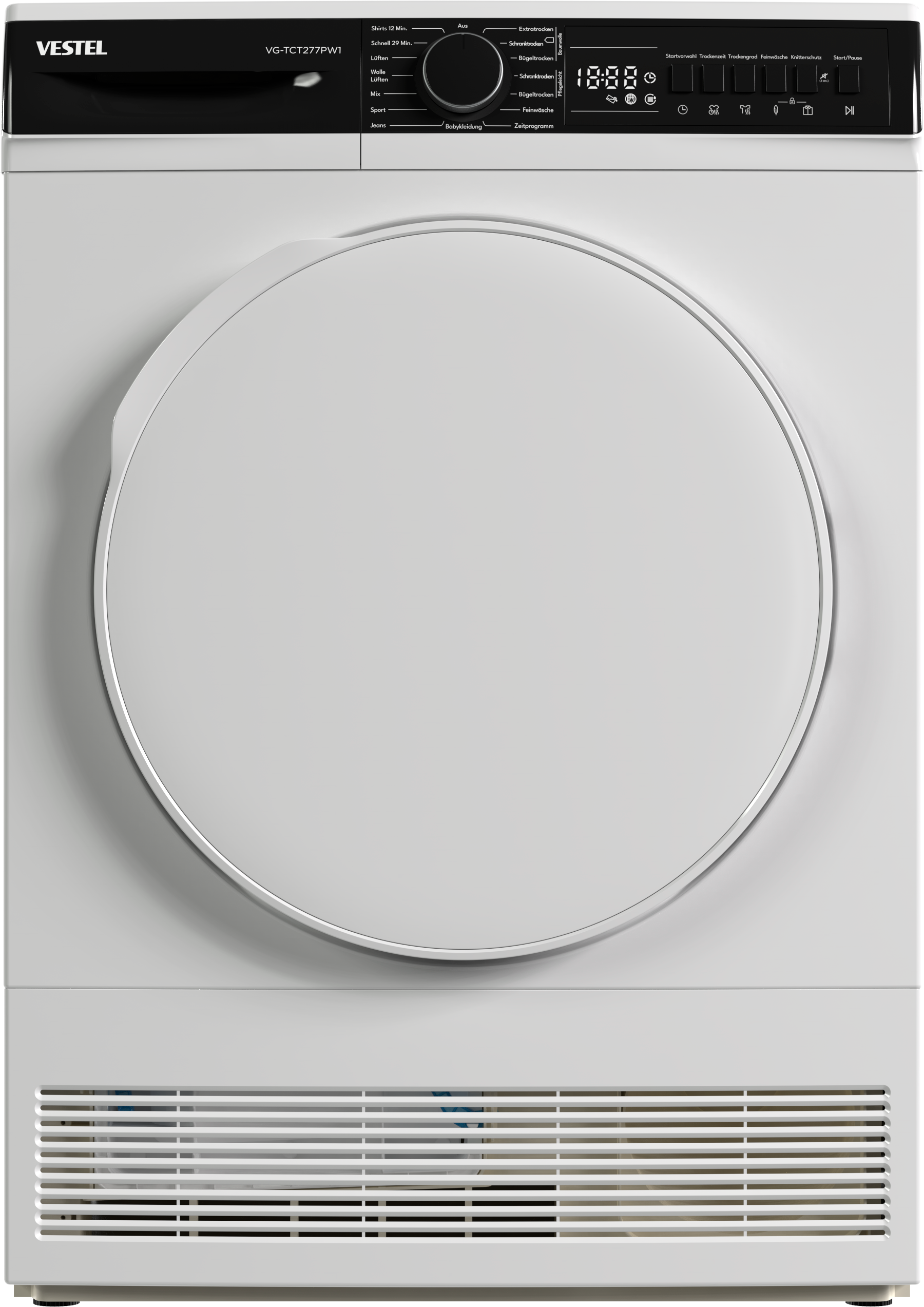 VESTEL Kondenstrockner »VG-TCT277PW1«, 8 kg