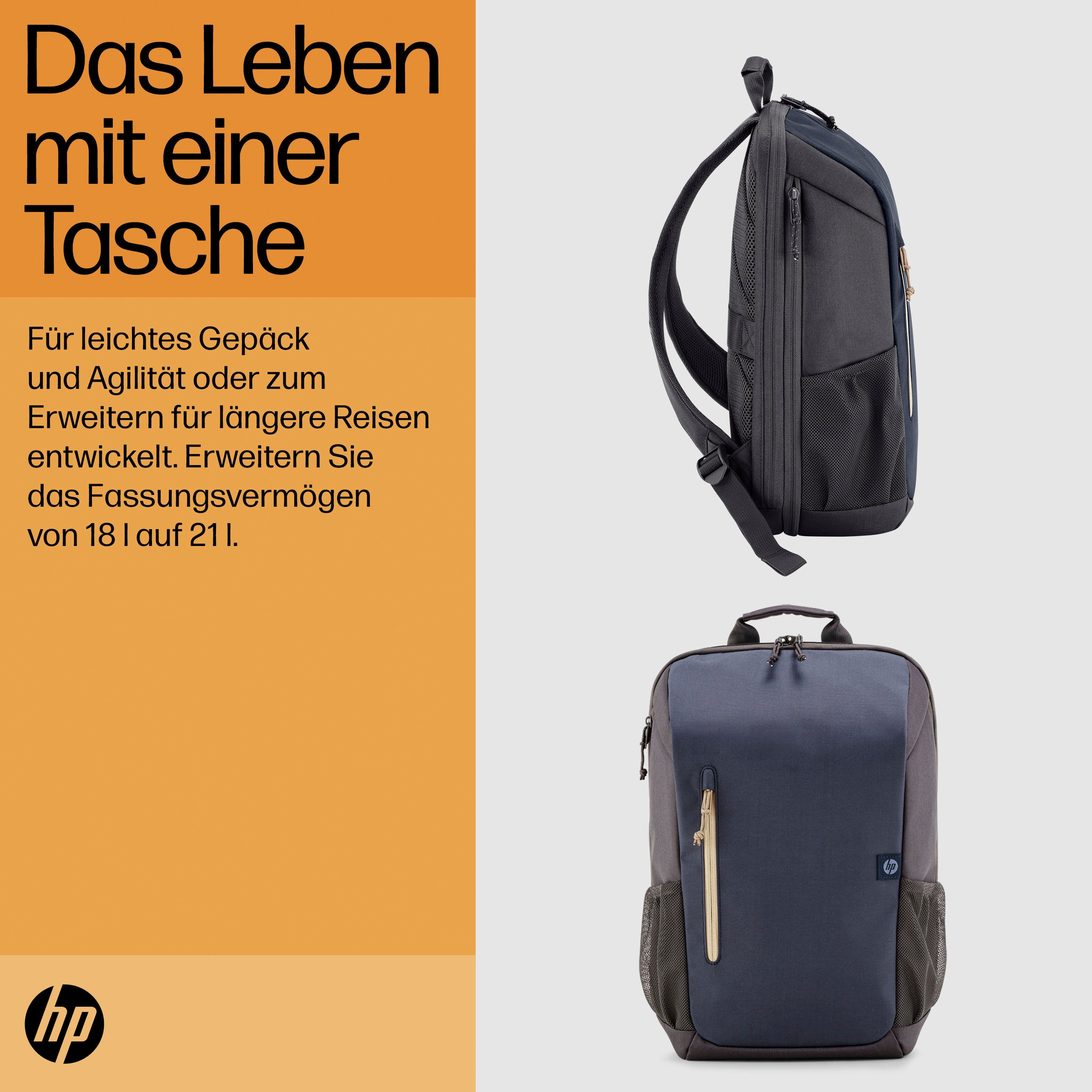 HP Notebook-Rucksack »Reise-Laptop-Rucksack«, (1 tlg.)
