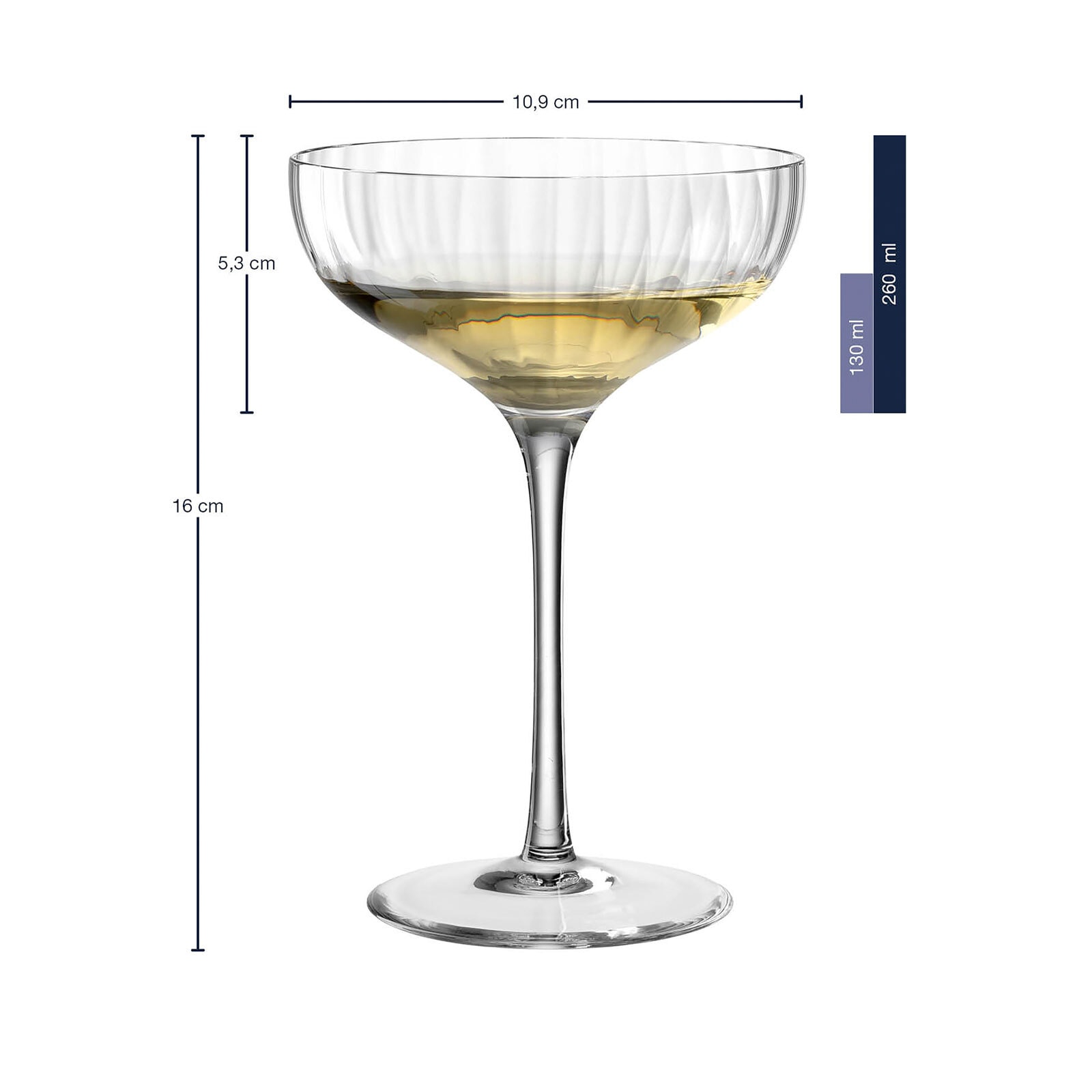 LEONARDO Sektglas »Champagnerschalen Poesia 260 ml 6er Set transparent«