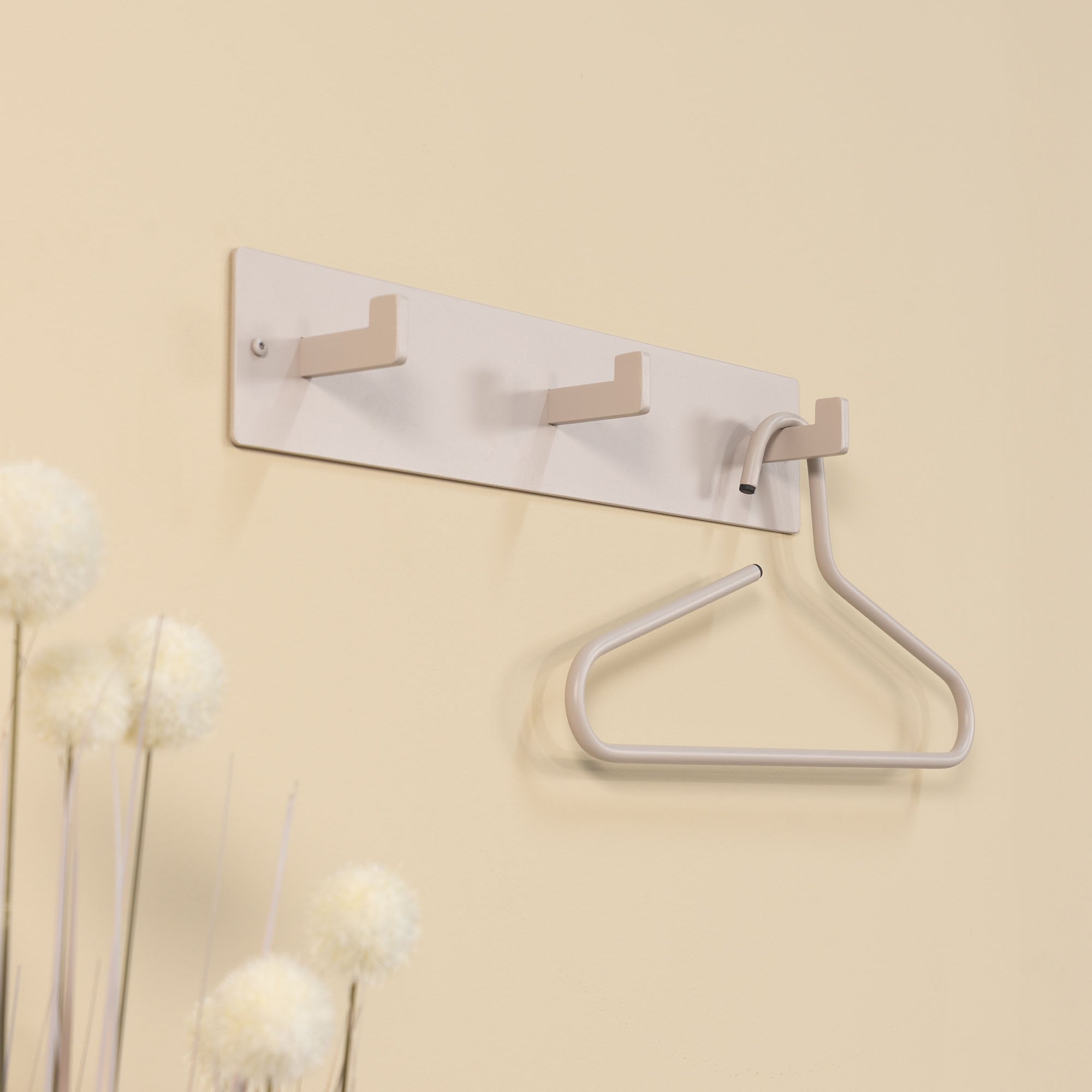 Spinder Design Garderobenhaken Metall, Zeitloses Design, 3 Haken, Breite 50 cm