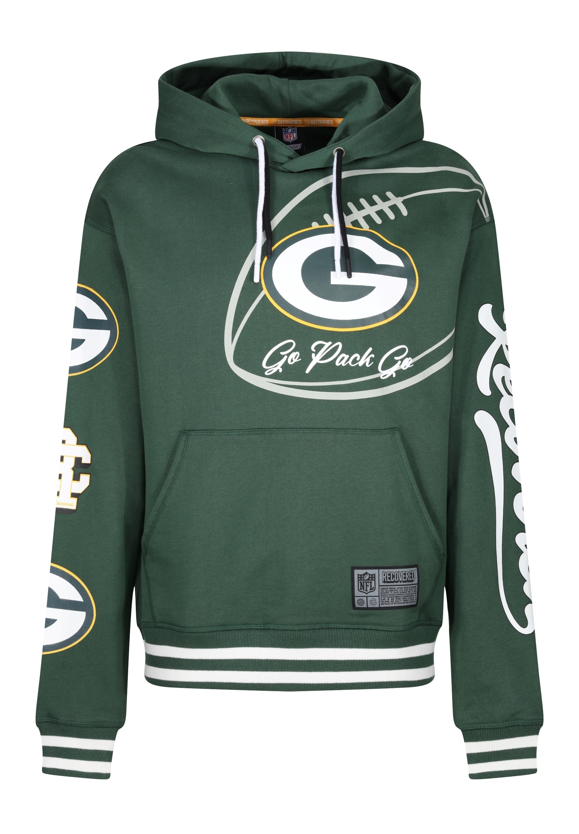 Recovered Kapuzensweatshirt »NFL Packers Go Pack Go«, im zeitlosen Design