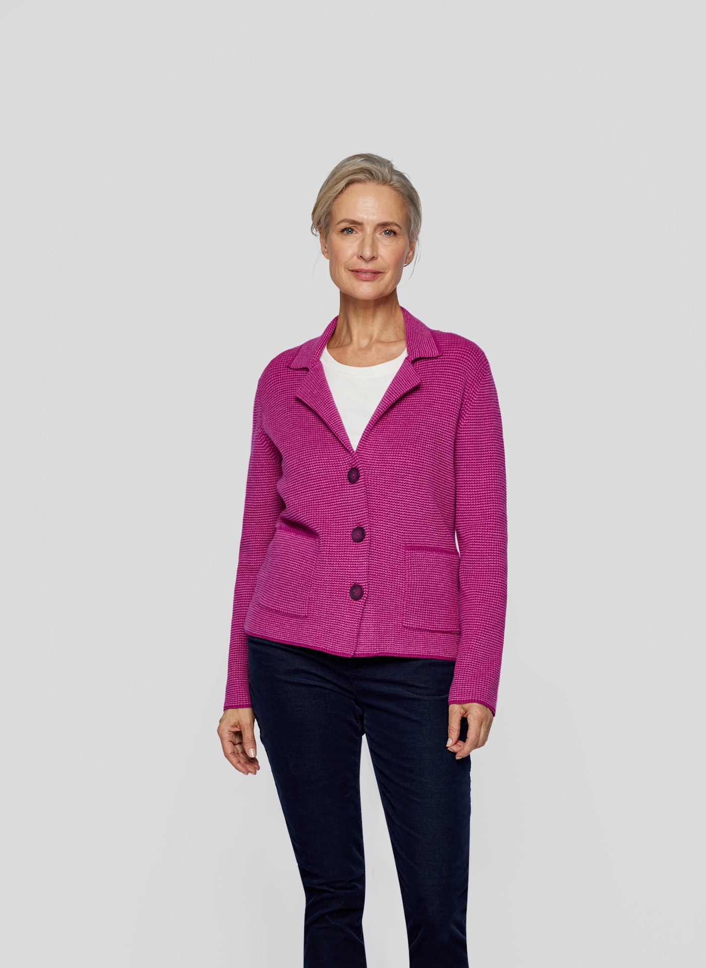 Strickjacke »RABE Elegante Strickjacke in leuchtendem Pink«