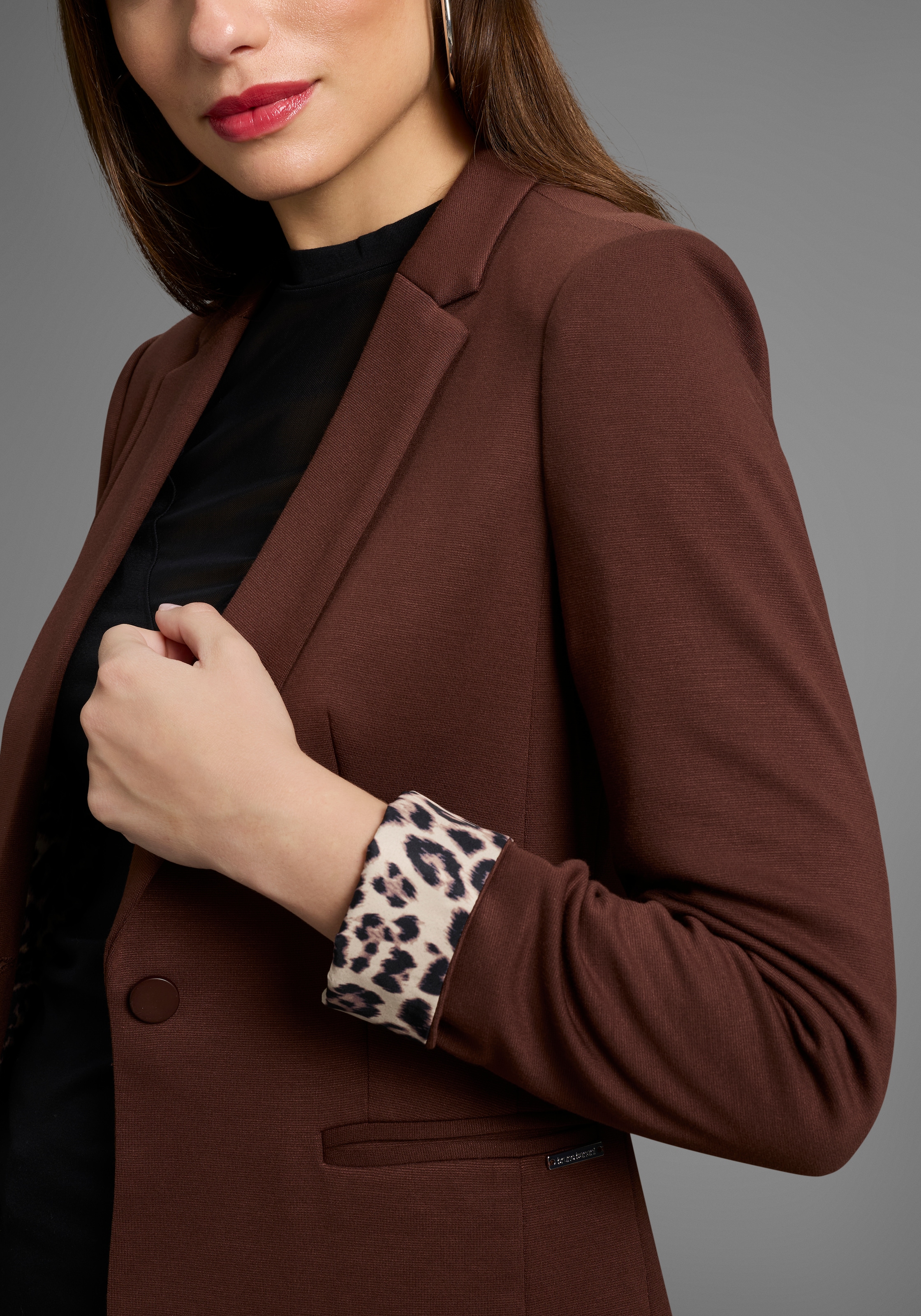 Bruno Banani Kurzblazer, Leoprint-Futter - NEUE FARBEN