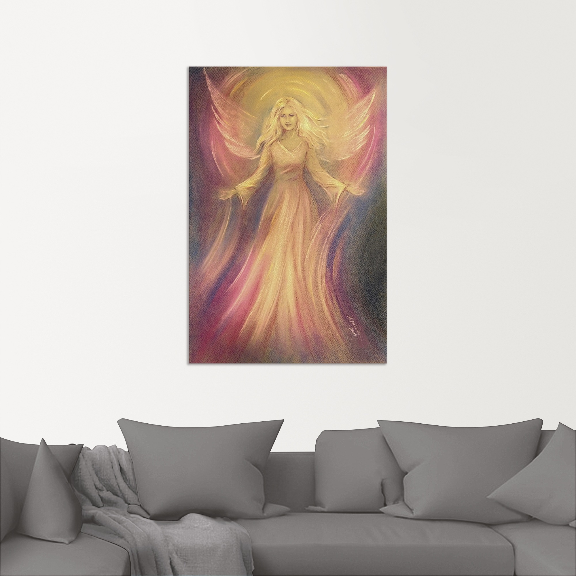 Artland Wandbild "Engel Licht Liebe - Spirituelle Malerei", Religion, (1 St günstig online kaufen