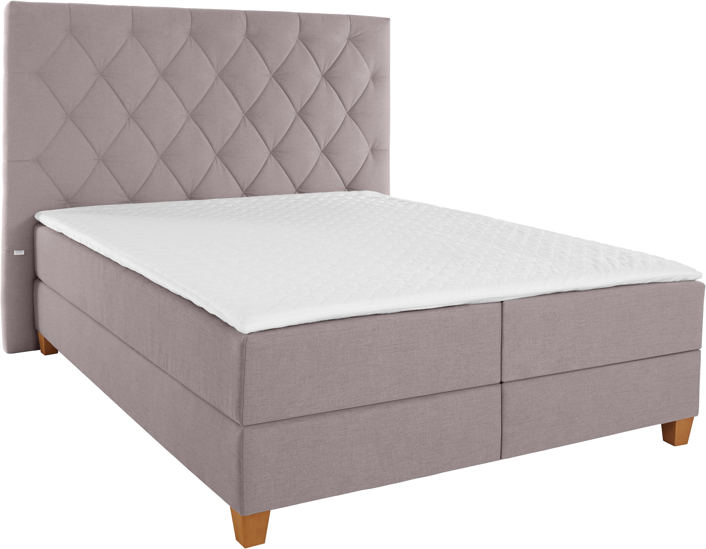Guido Maria Kretschmer Home&Living Boxspringbett »Harmones hoch«, in 3 Breiten, Härtegrad auch im Mix mit je 1 Matratze in H2 und H3