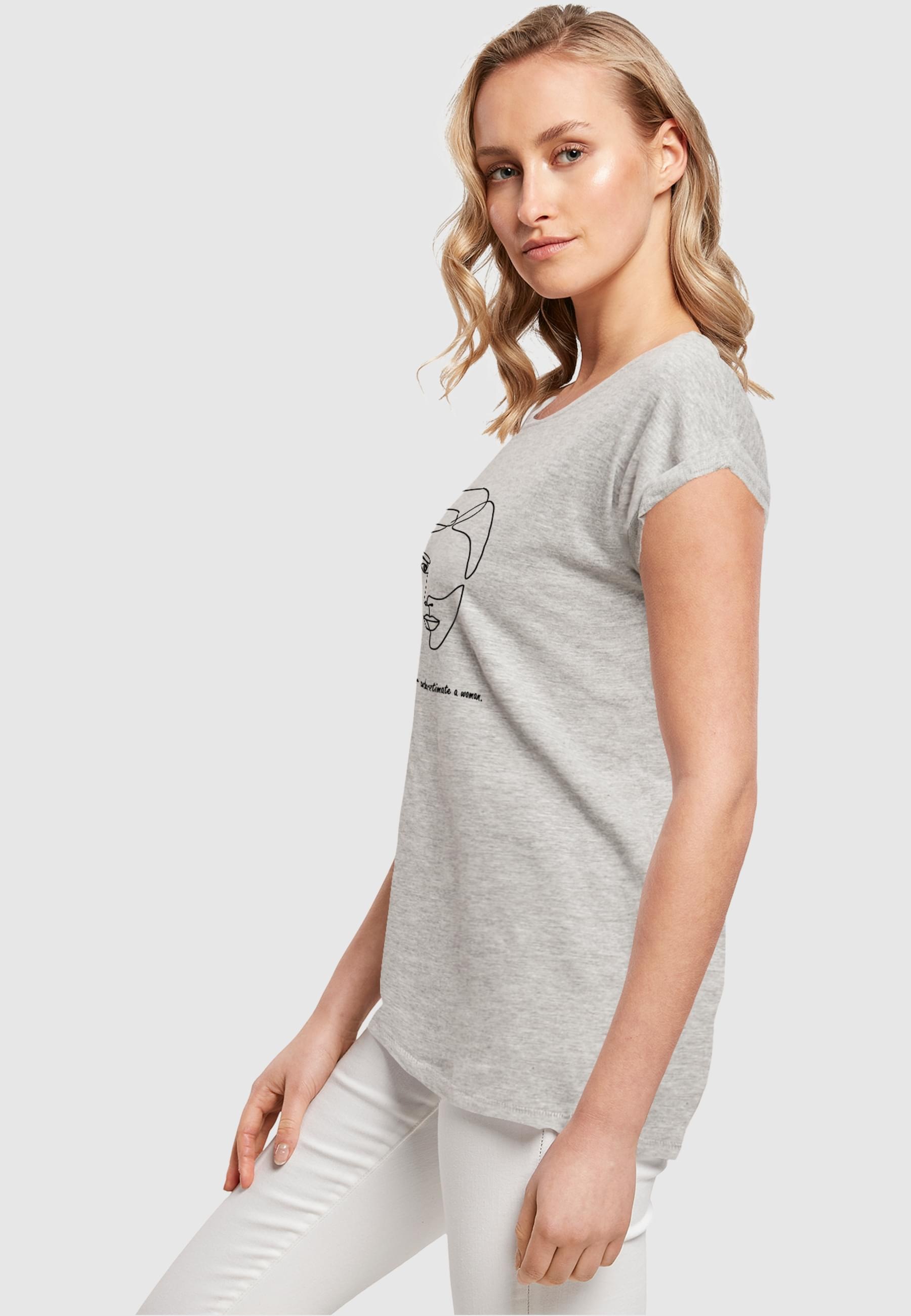 Merchcode T-Shirt »Merchcode Damen Ladies WD - Woman Figure Extended Shoulder Tee«, (1 tlg.)