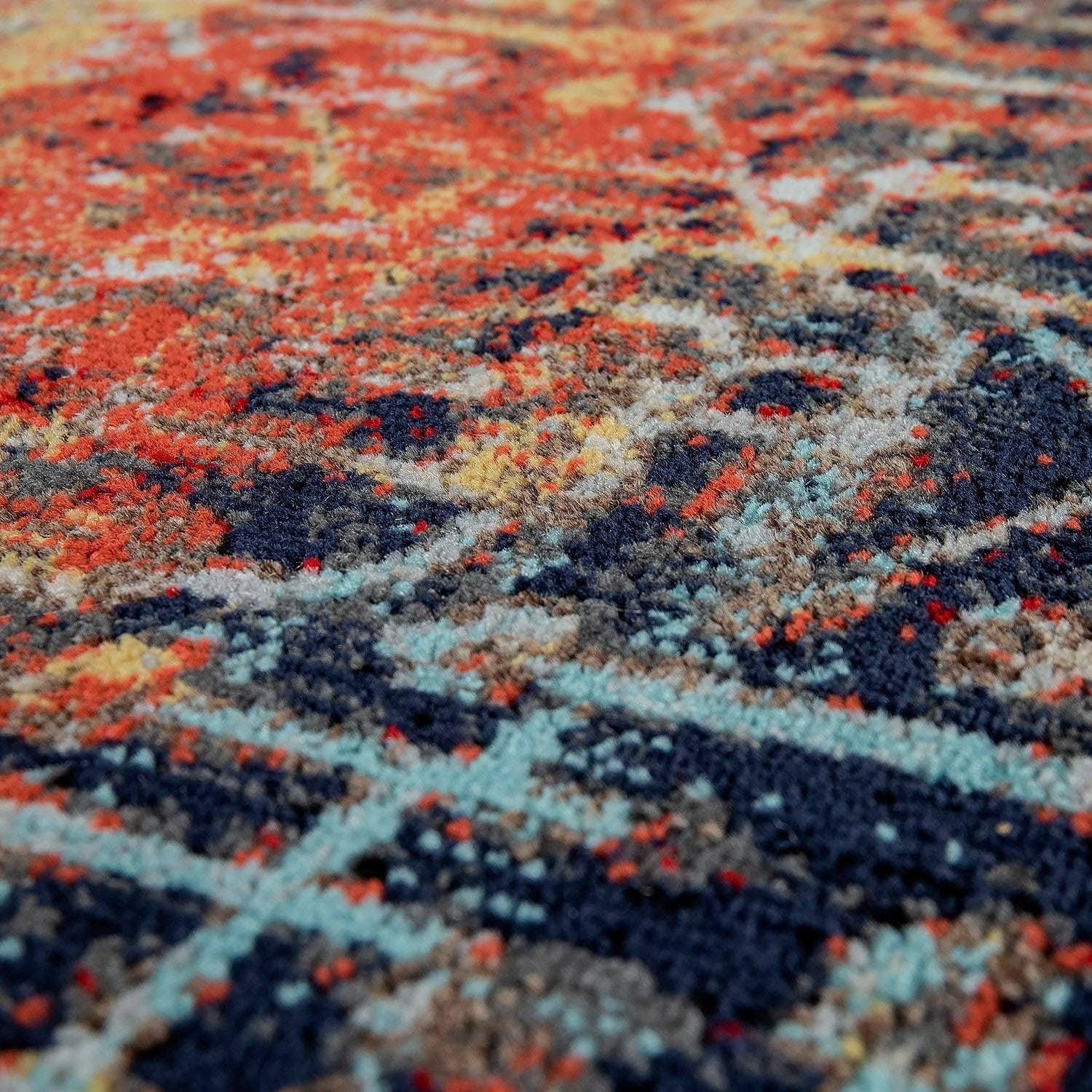 Paco Home Teppich »Artigo 420«, rechteckig, 4 mm Höhe, Kurzflor, Vintage Design, In- und Outdoor geeignet, Wohnzimmer