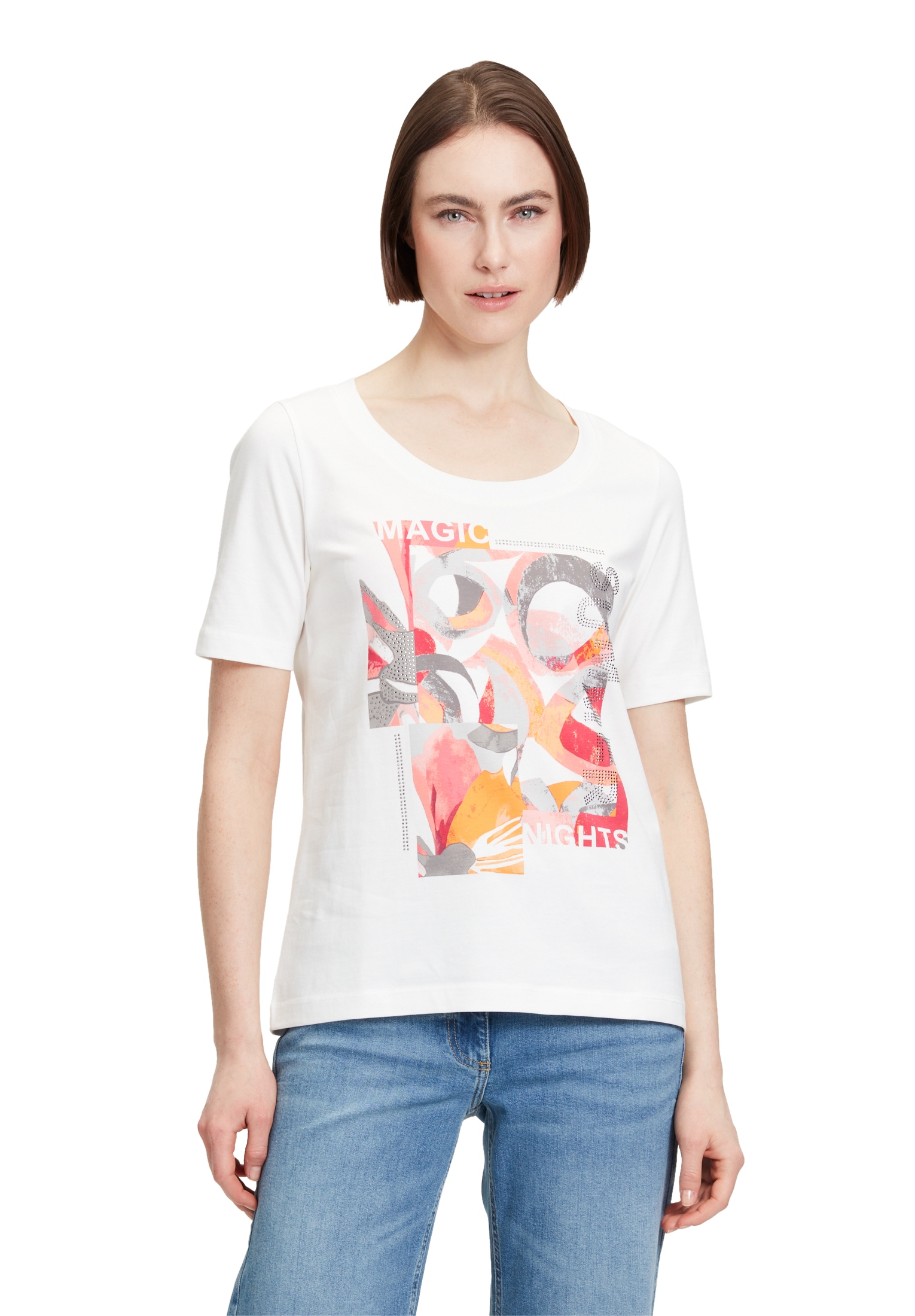 Betty Barclay Kurzarmshirt "Betty Barclay Casual-Shirt mit Placement", Hotf günstig online kaufen