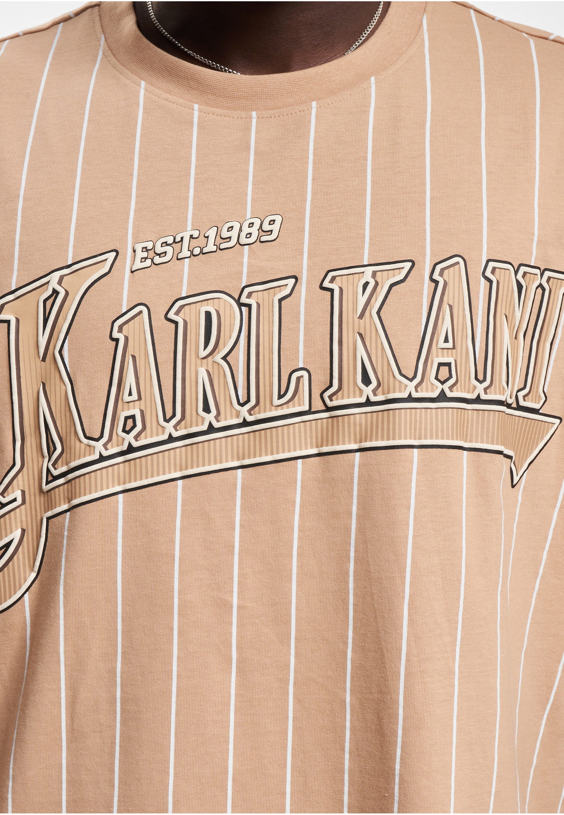 Karl Kani T-Shirt »Karl Kani Herren KM234-001-2 KK Trekking Boxy Pinstripe Tee« 1 Stk.