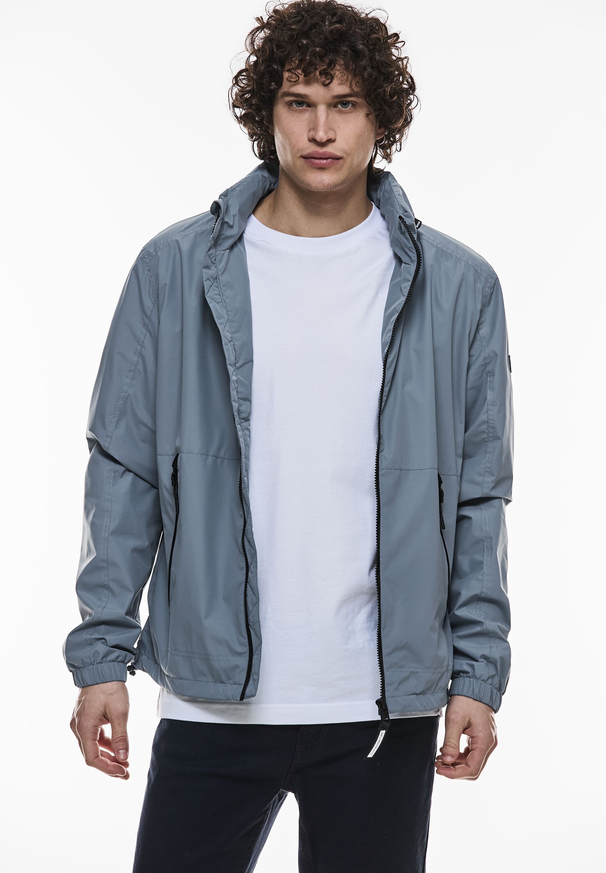 STREET ONE MEN Windbreaker, mit Kapuze, mit Kapuze