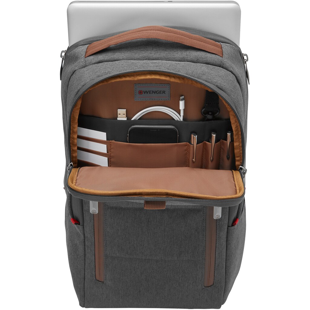 Wenger Laptoprucksack »City Upgrade, grey«, für Laptops bis 16 Zoll